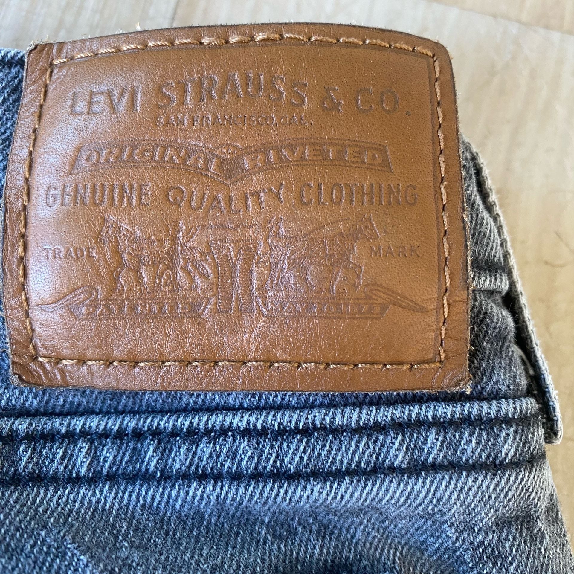 Levis 501 Straight Leg Jeans Size 29 Black Denim 7