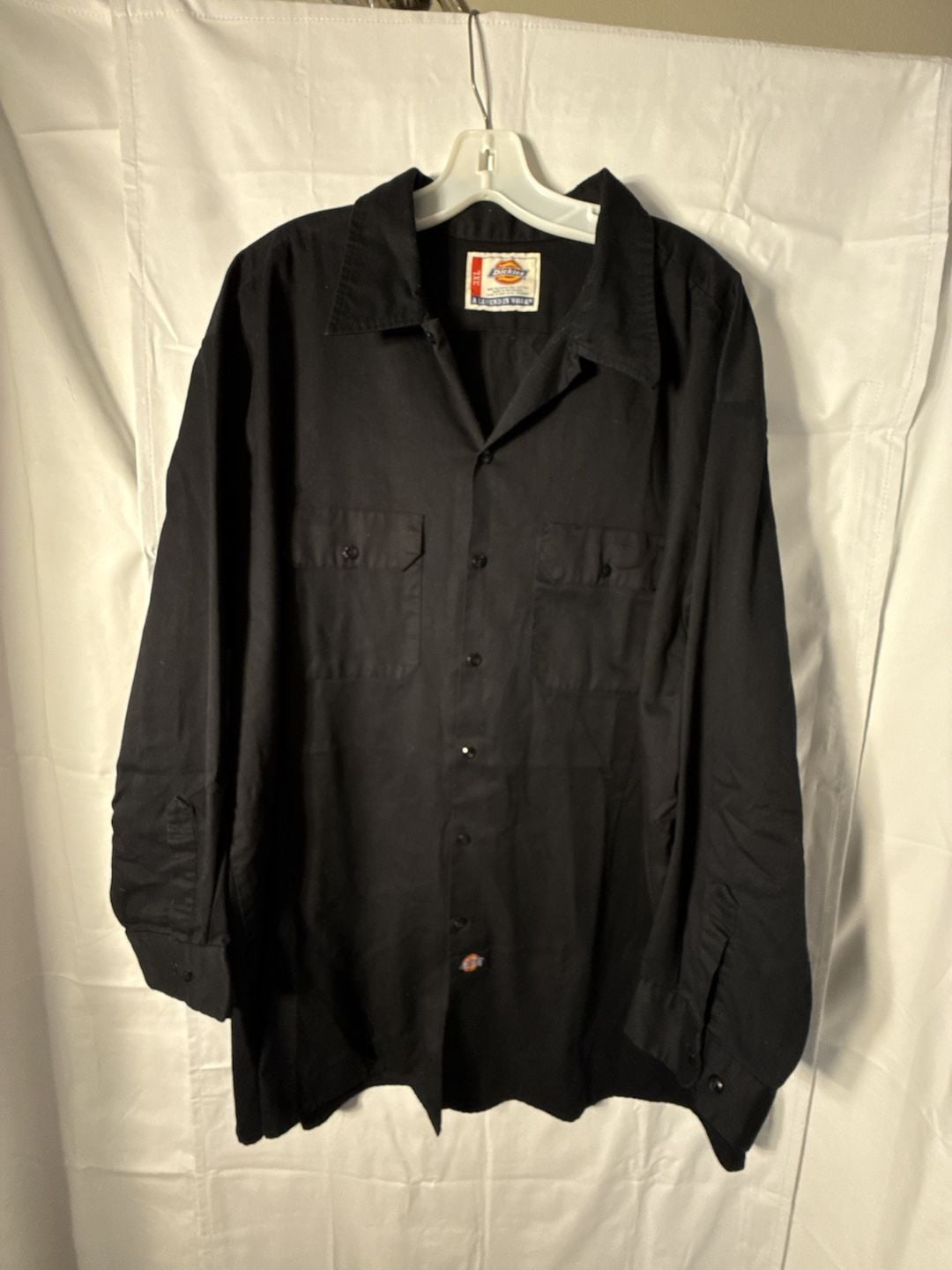 Dickies Long Sleeve Work Shirt Size 3XL Black Button Up 2