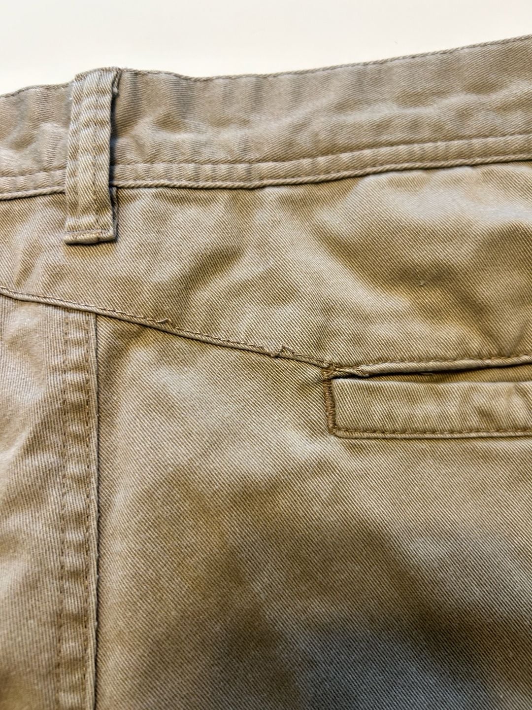 Volcom Chino Shorts Size 32 Khaki Tan Flat Front Casual 8