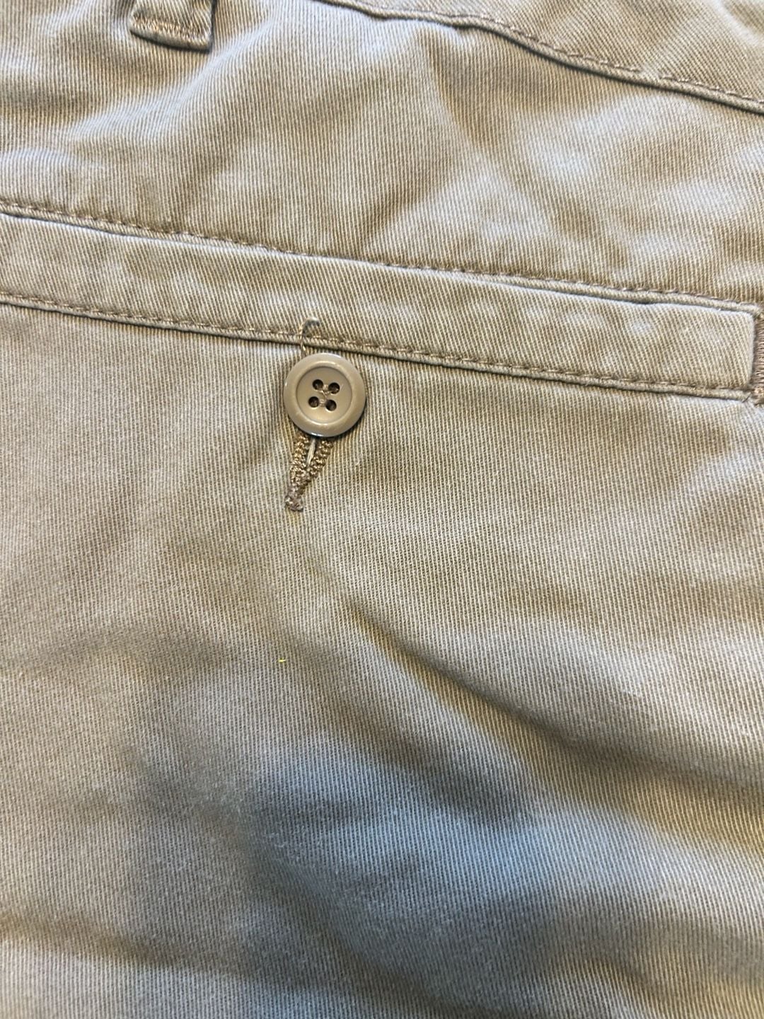 Volcom Chino Shorts Size 32 Khaki Tan Flat Front Casual 9