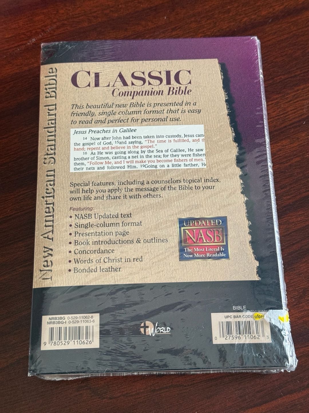 World Publishing Nasb Classic Companion Bible Burgundy Bonded Leather 2