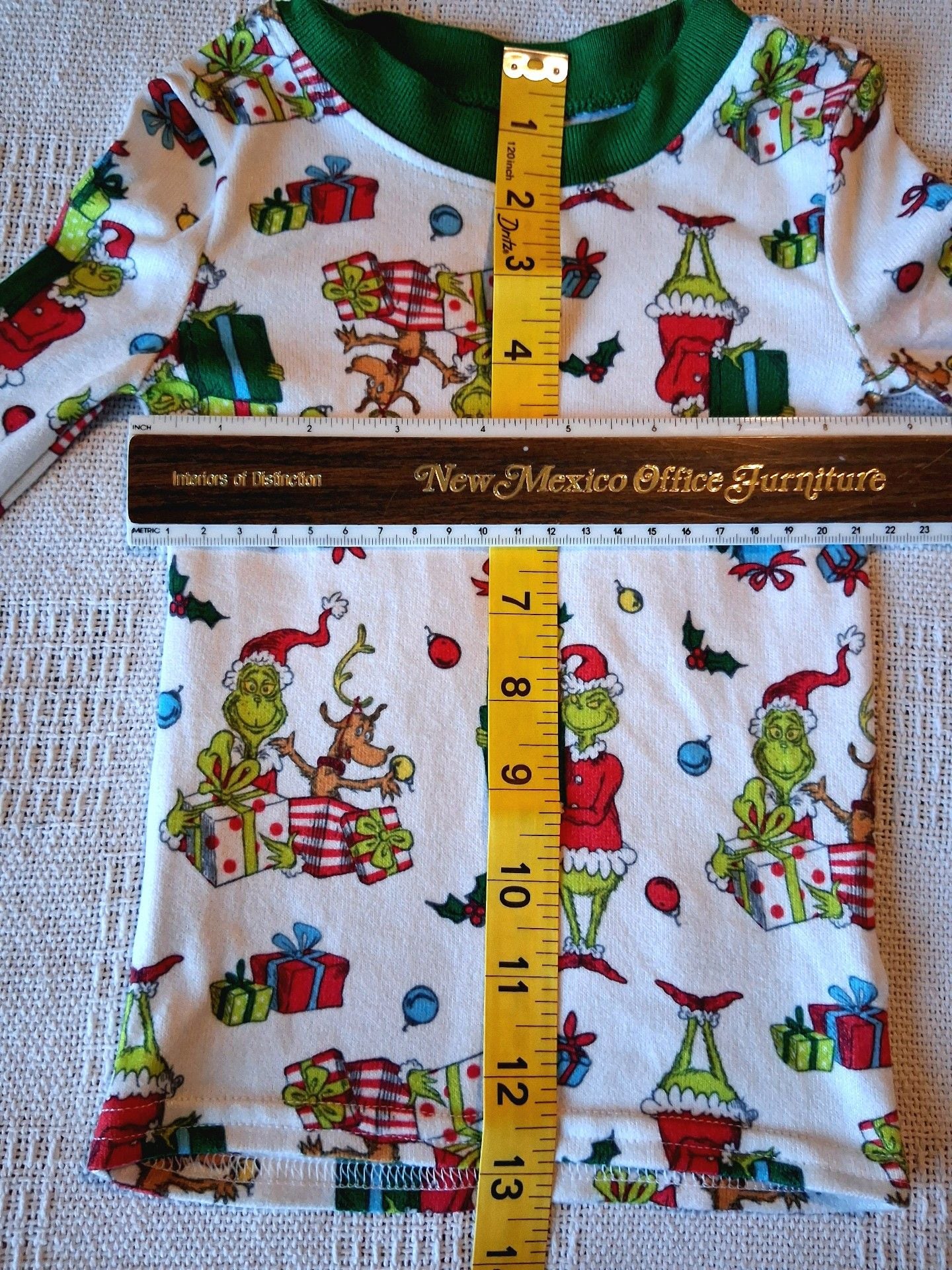 Dr. Seuss The Grinch Christmas Long Sleeve Pajama Shirt Size 4 6