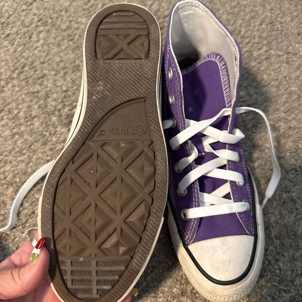Converse Chuck Taylor All Star Hi Size 7 Purple 4