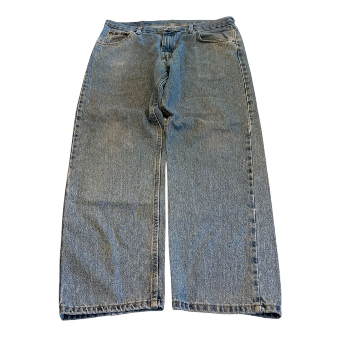 Wrangler Baggy Jeans Light Indigo Blue Wide Leg 3
