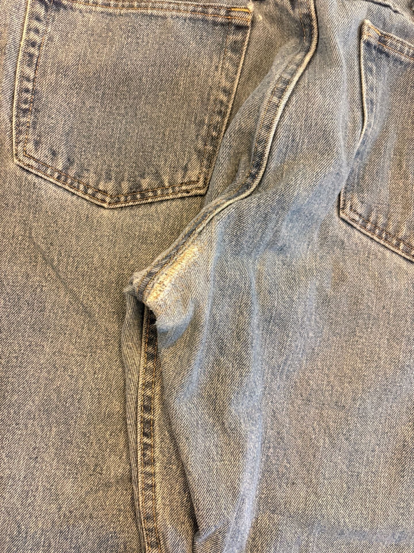 Wrangler Baggy Jeans Light Indigo Blue Wide Leg 8