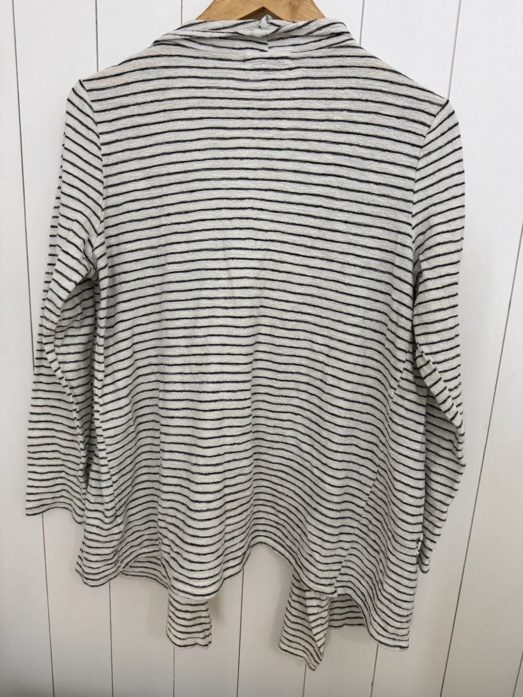 Habitat Clothes To Live In Cardigan Size M Black White Stripe 5