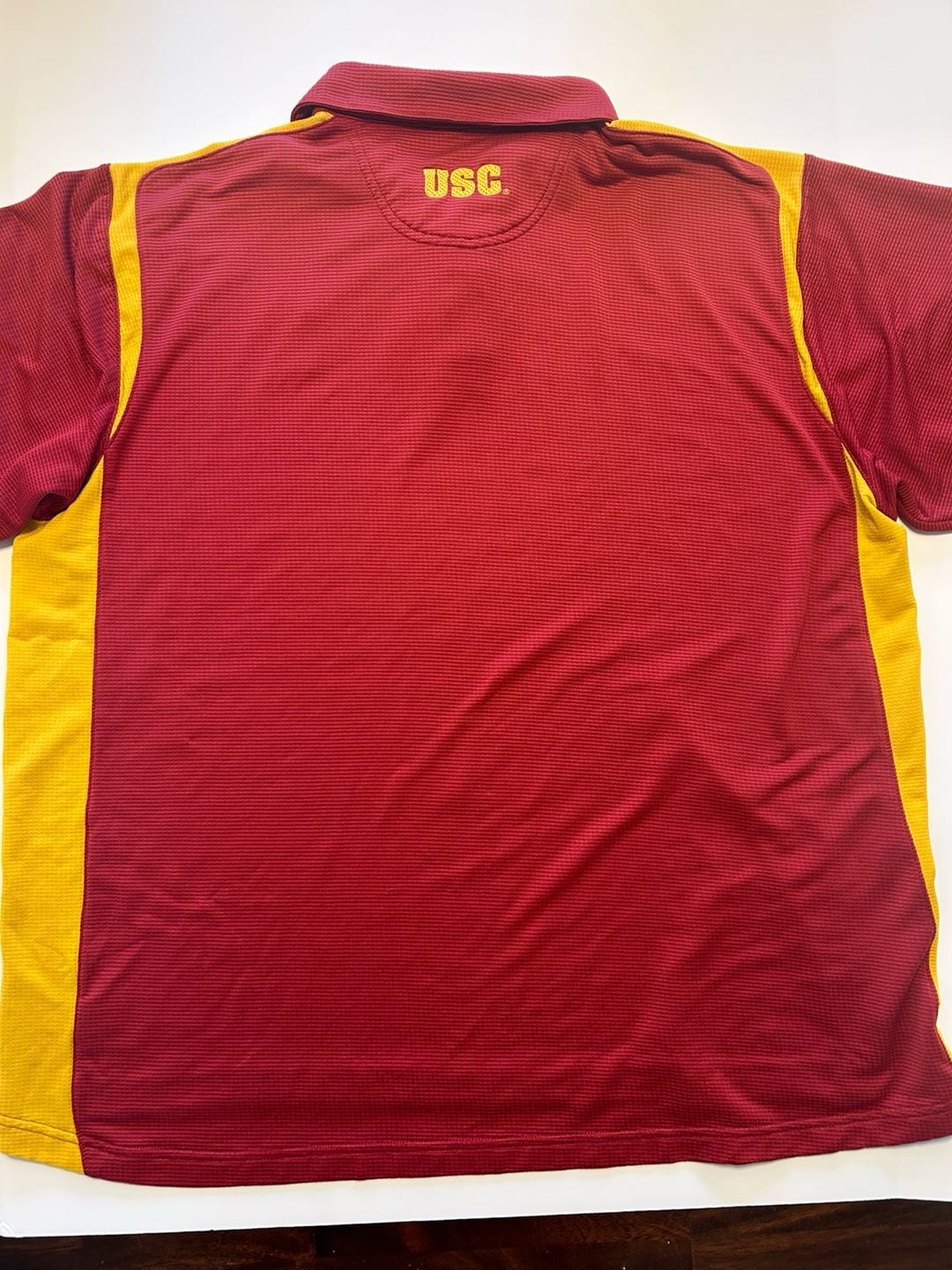 Nike USC Trojans Polo Shirt Size XL Red Gold 10