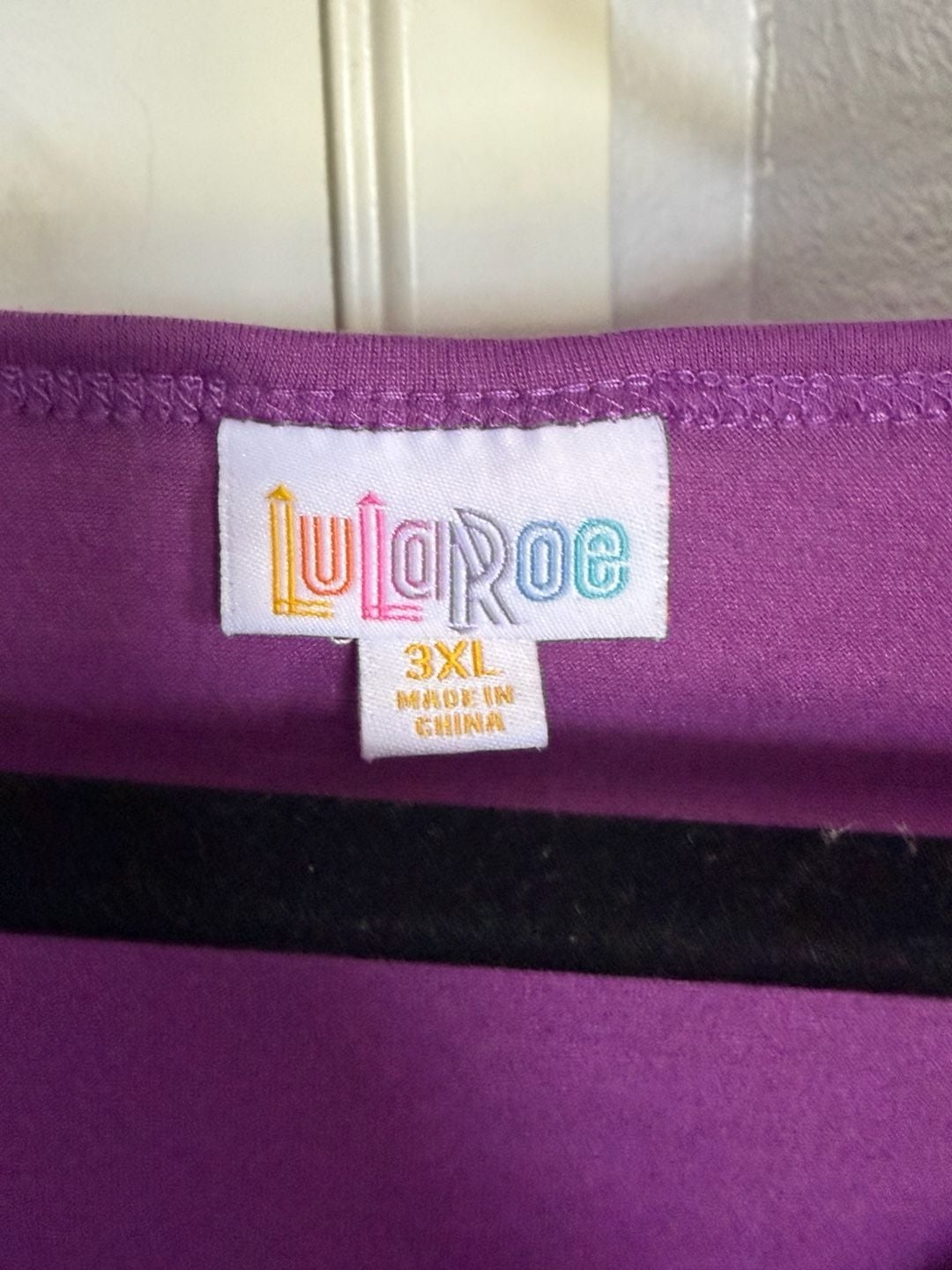 LuLaRoe Solid Violet Purple Perfect Tee | 3XL | Very Good Condition 4