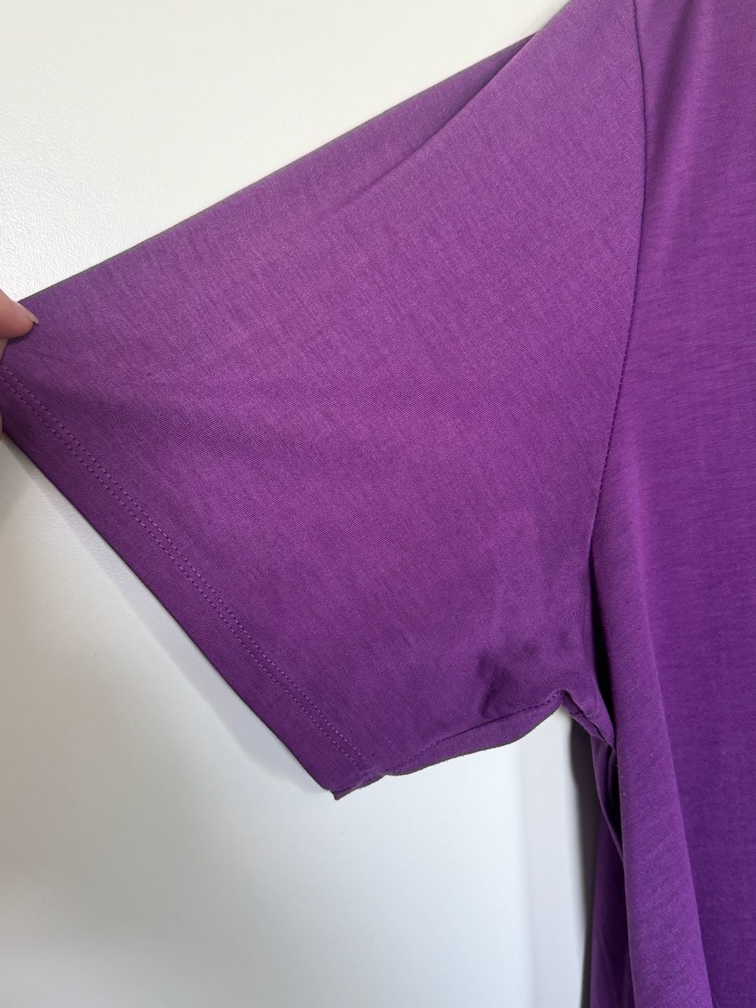 LuLaRoe Solid Violet Purple Perfect Tee | 3XL | Very Good Condition 5