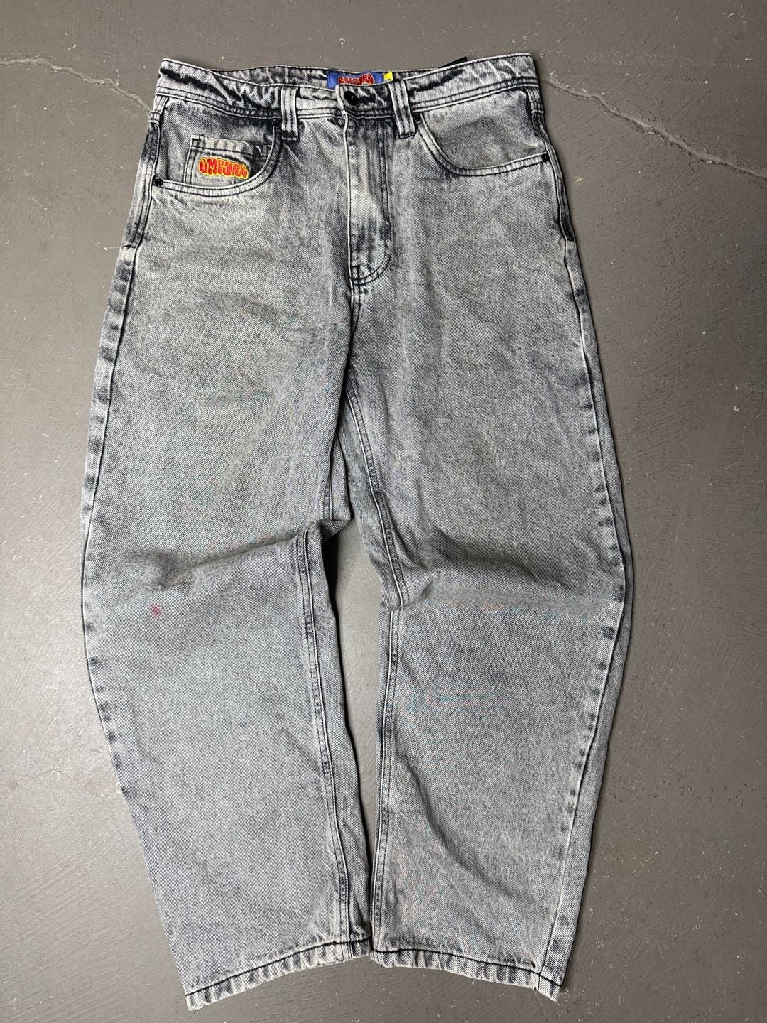 Empyre Loose Fit Jeans Size 30 Grey Scramble Skate Denim 3