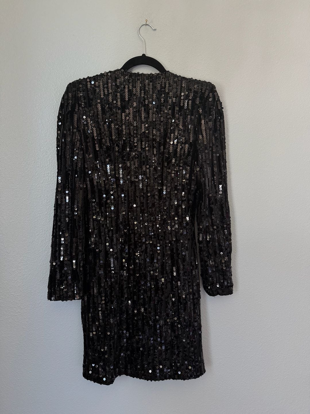 ASTR The Label Paris Sequin Dress Size S Black 3