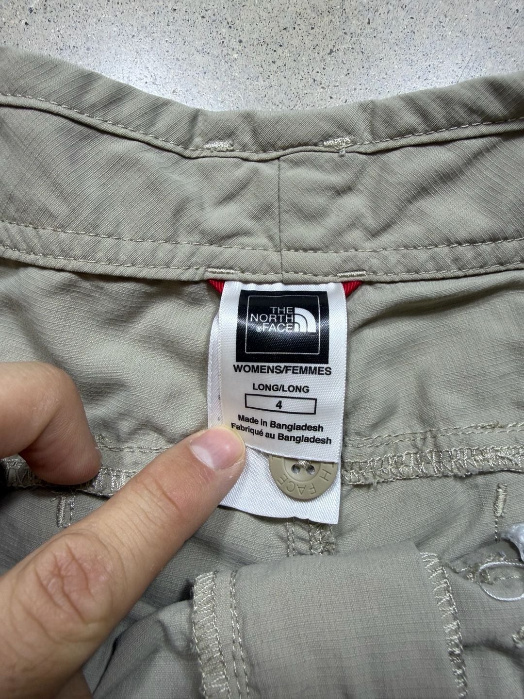 The North Face Hiking Utility Nylon Khaki Shorts size small 5