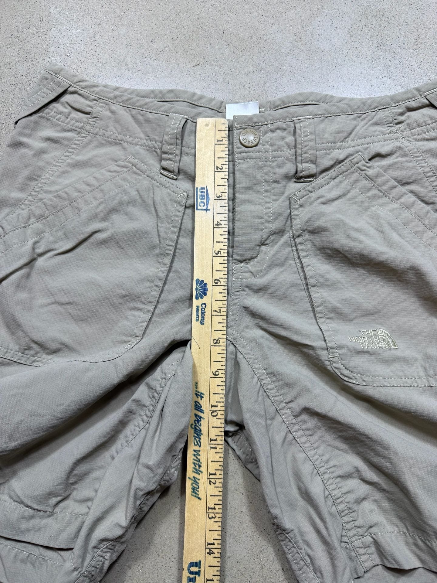 The North Face Hiking Utility Nylon Khaki Shorts size small 7