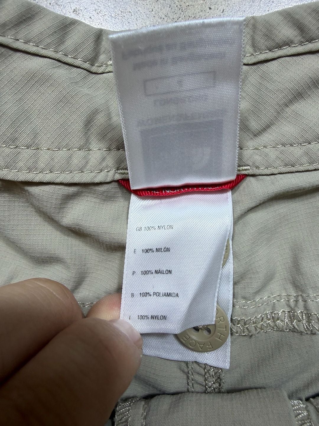 The North Face Hiking Utility Nylon Khaki Shorts size small 10