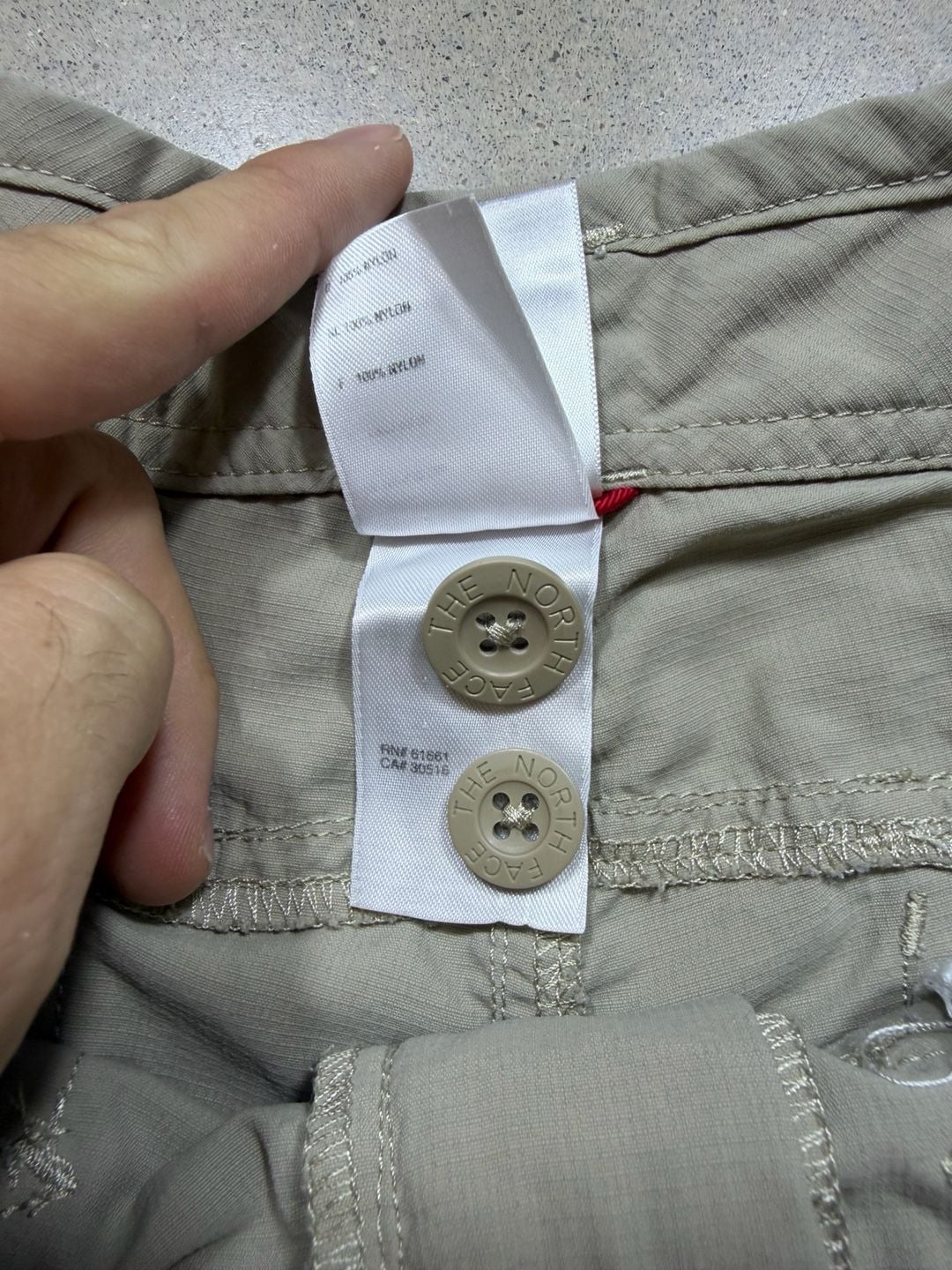 The North Face Hiking Utility Nylon Khaki Shorts size small 11