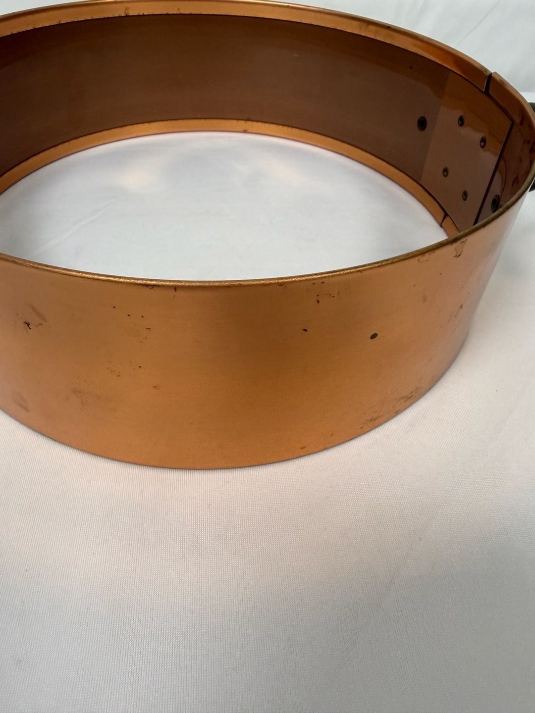 Copper Bowl With Brass Handles 8 Inch 2