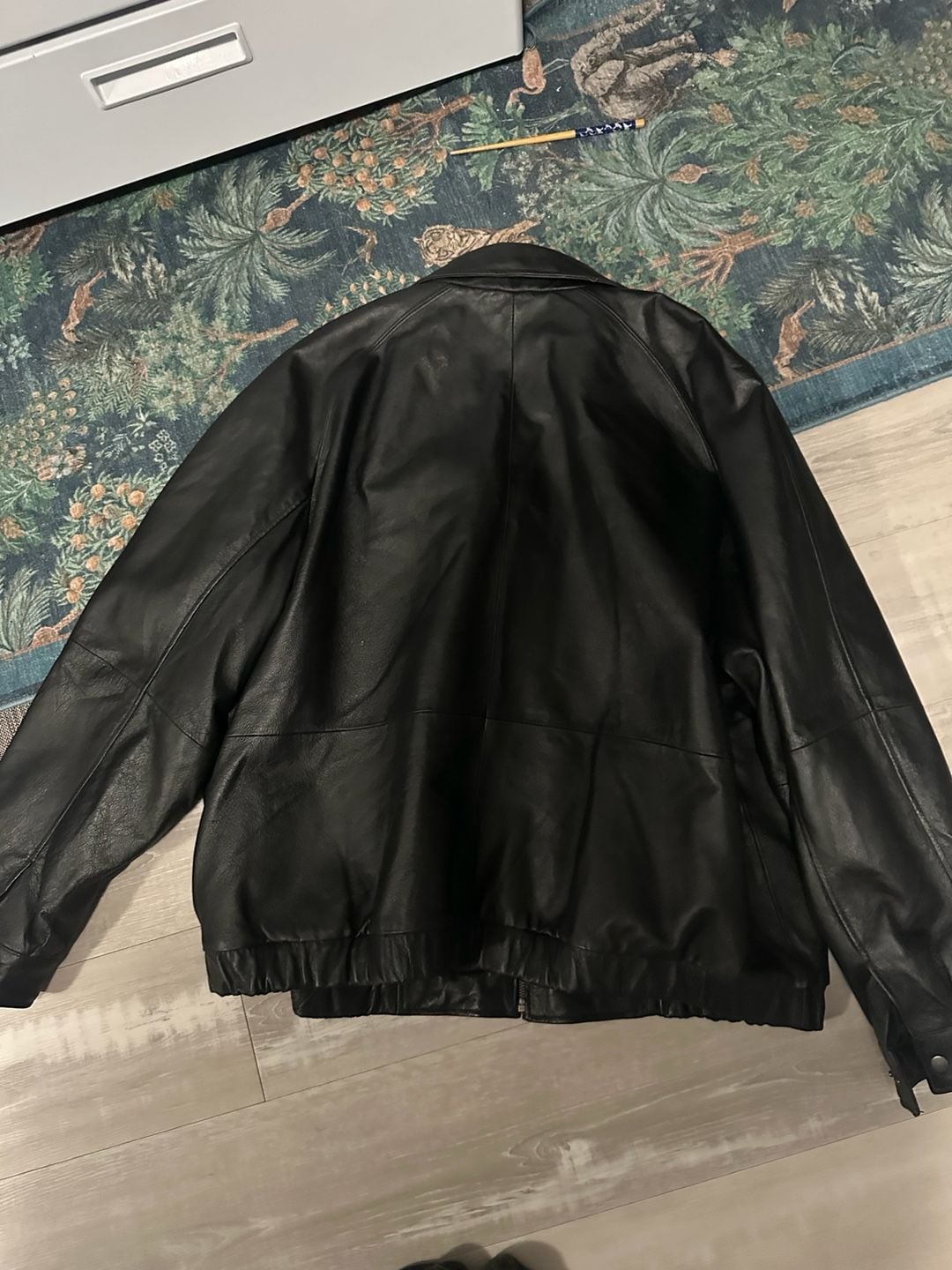 Excelled Leather Jacket XXL Black Bomber Coat Mens Collection 7