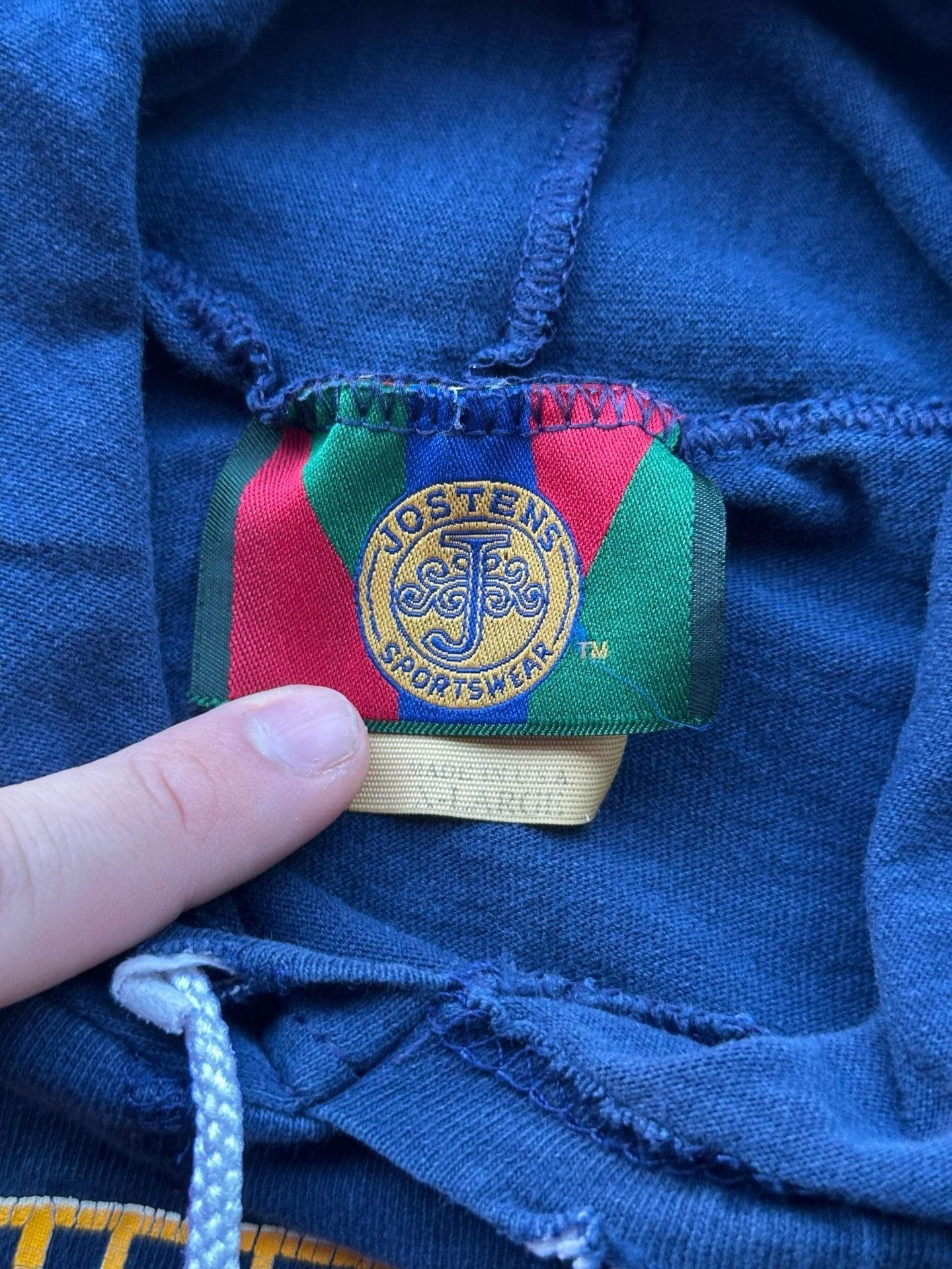 Jostens Sportswear United States Navy Hoodie Size Large Blue Vintage 4