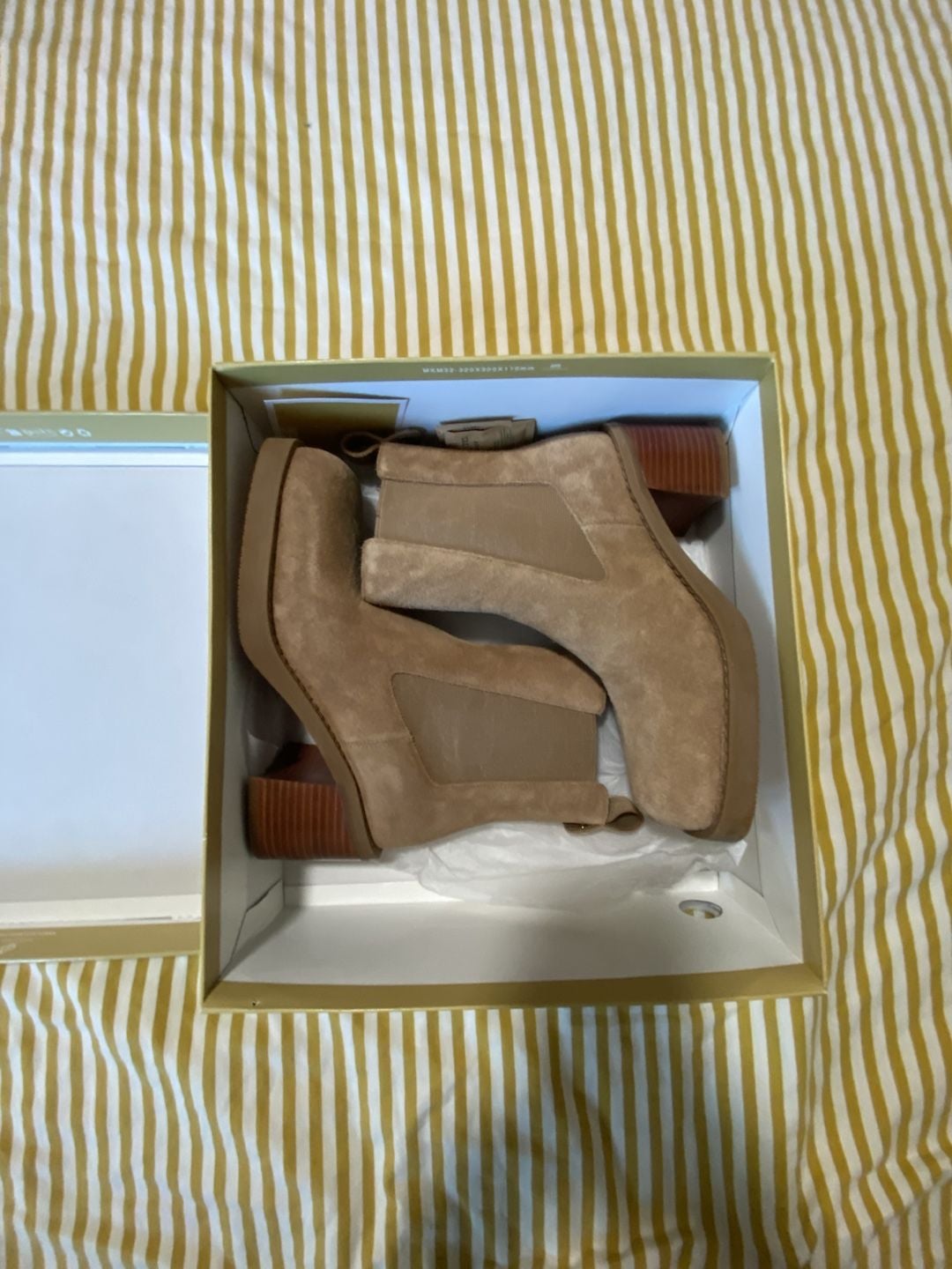 Michael Michael Kors Houston Bootie Size 7.5M Husk Leather 4