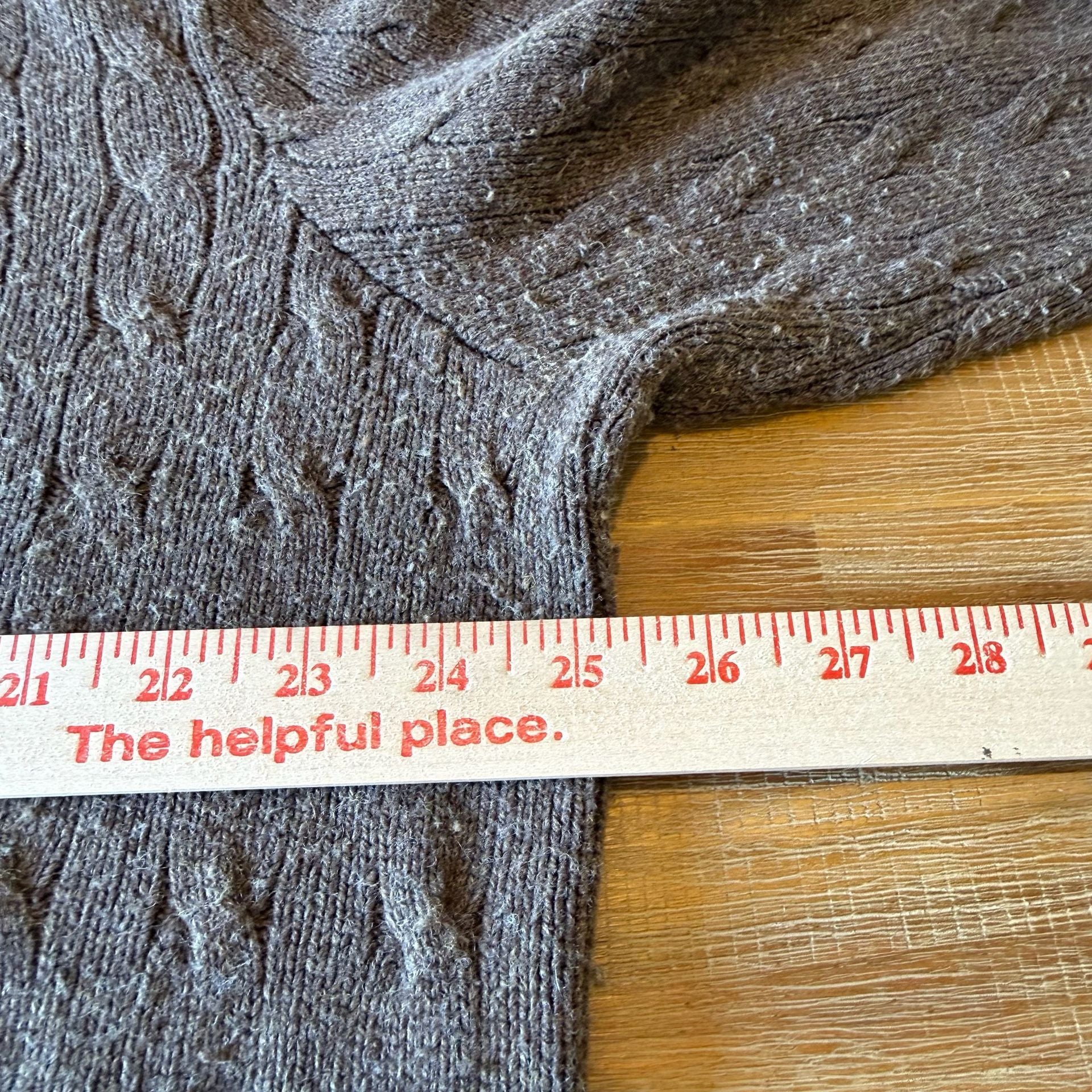 Polo Ralph Lauren Cable Knit Sweater Mens XL Brown 100% Silk Crewneck Pullover 5