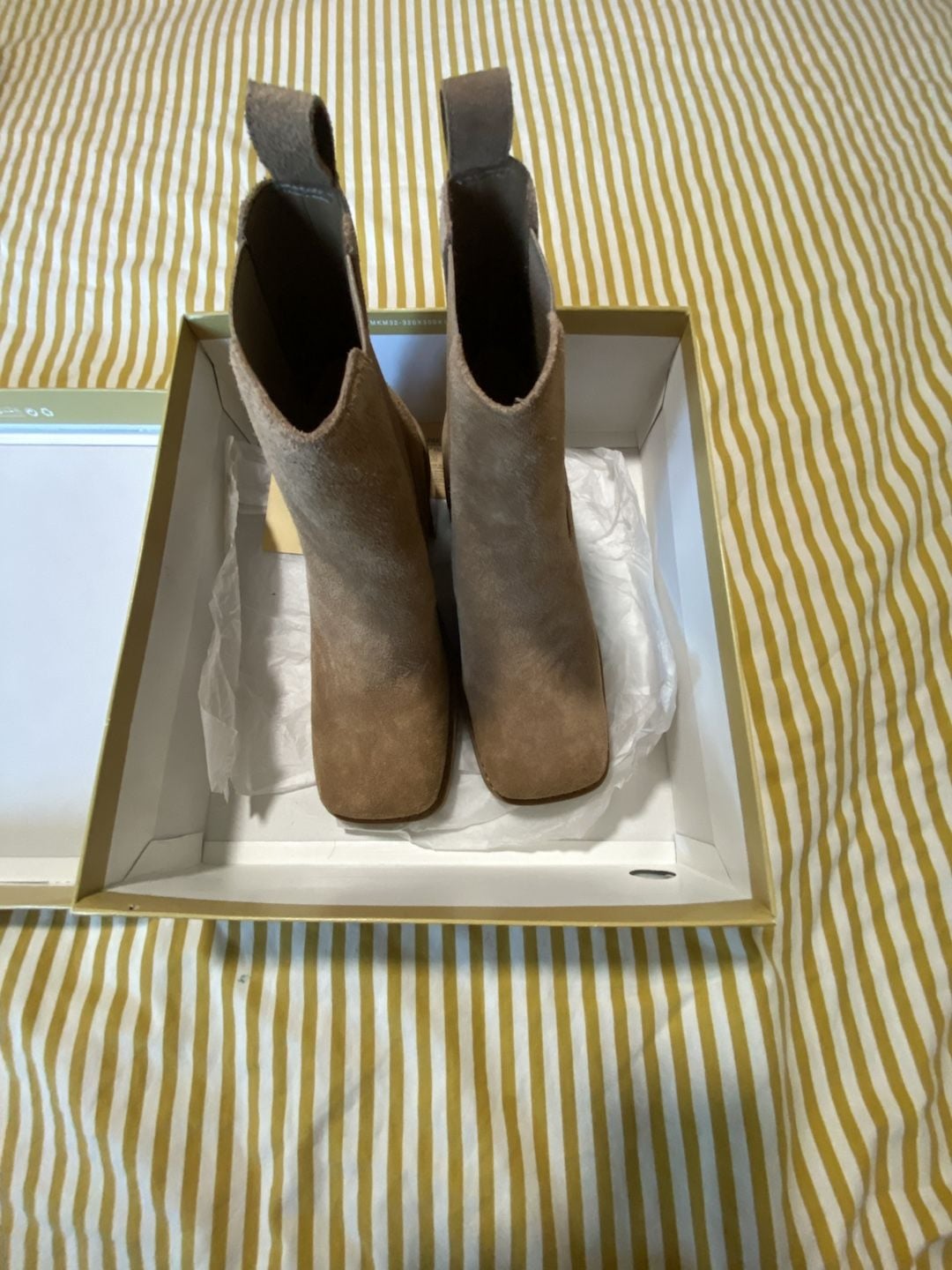 Michael Michael Kors Houston Bootie Size 7.5M Husk Leather 8