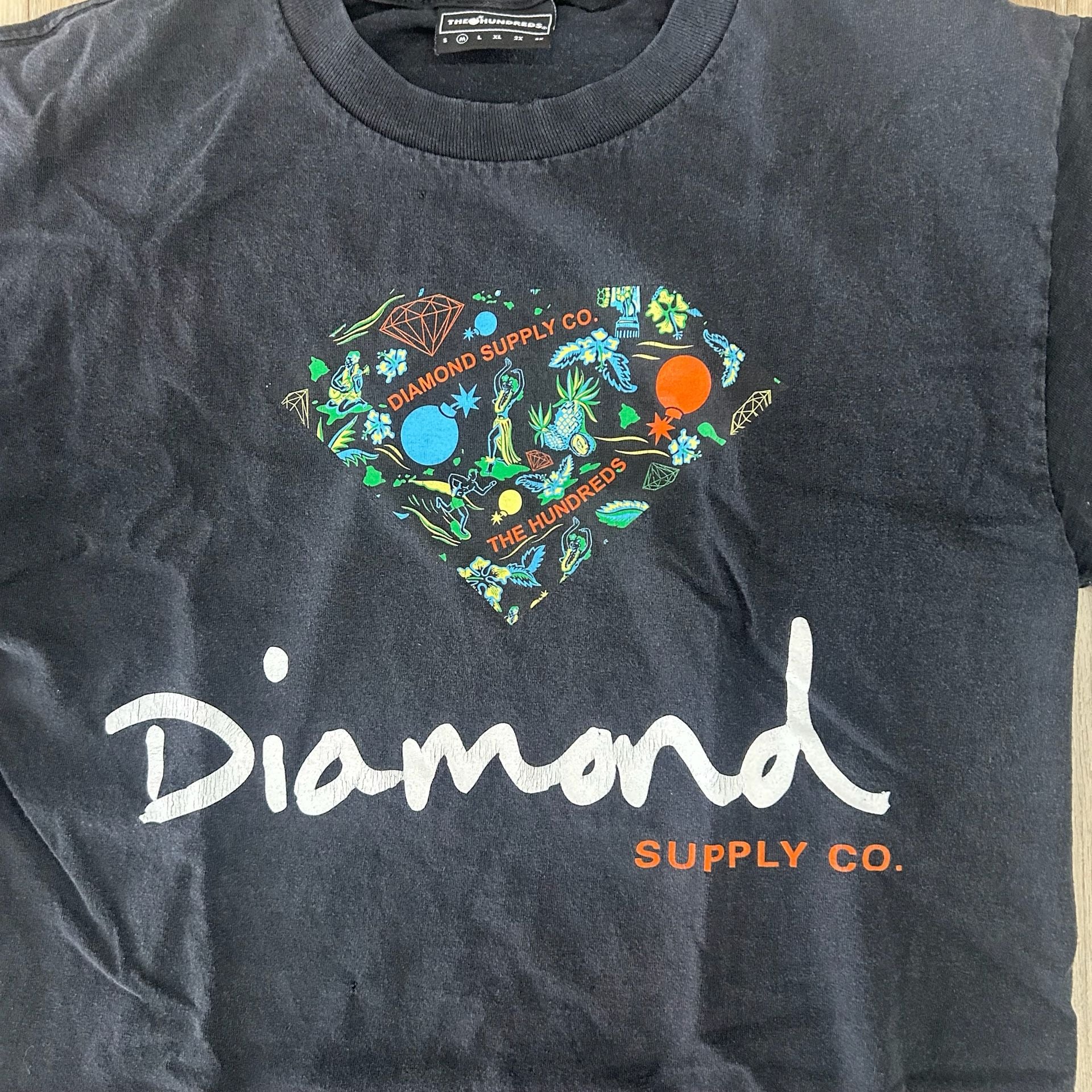 The Hundreds x Diamond Supply Co. Graphic T-Shirt Black M 5