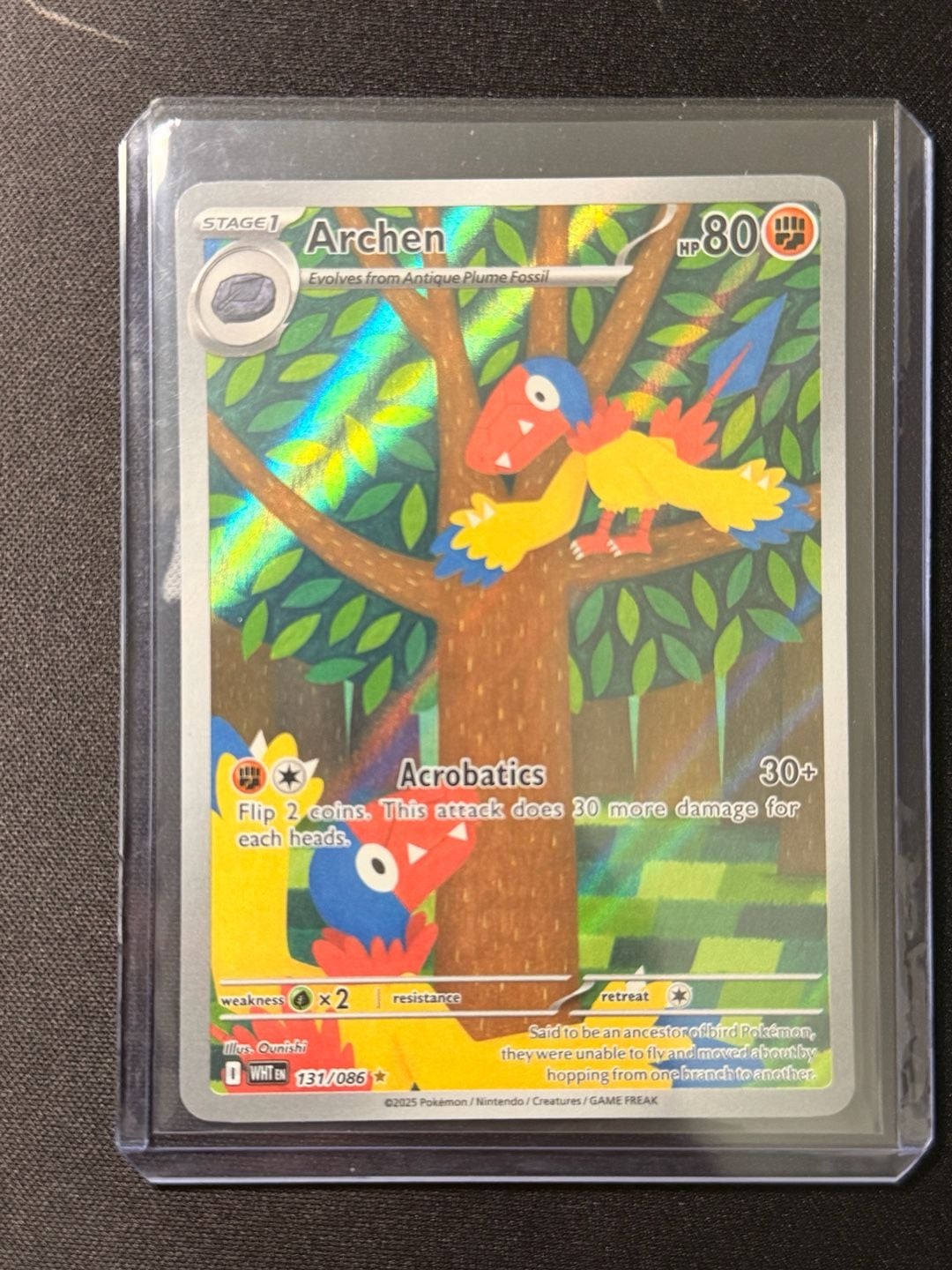 Pokemon Archen White Flare 131/086 Illustration Rare Holo 1