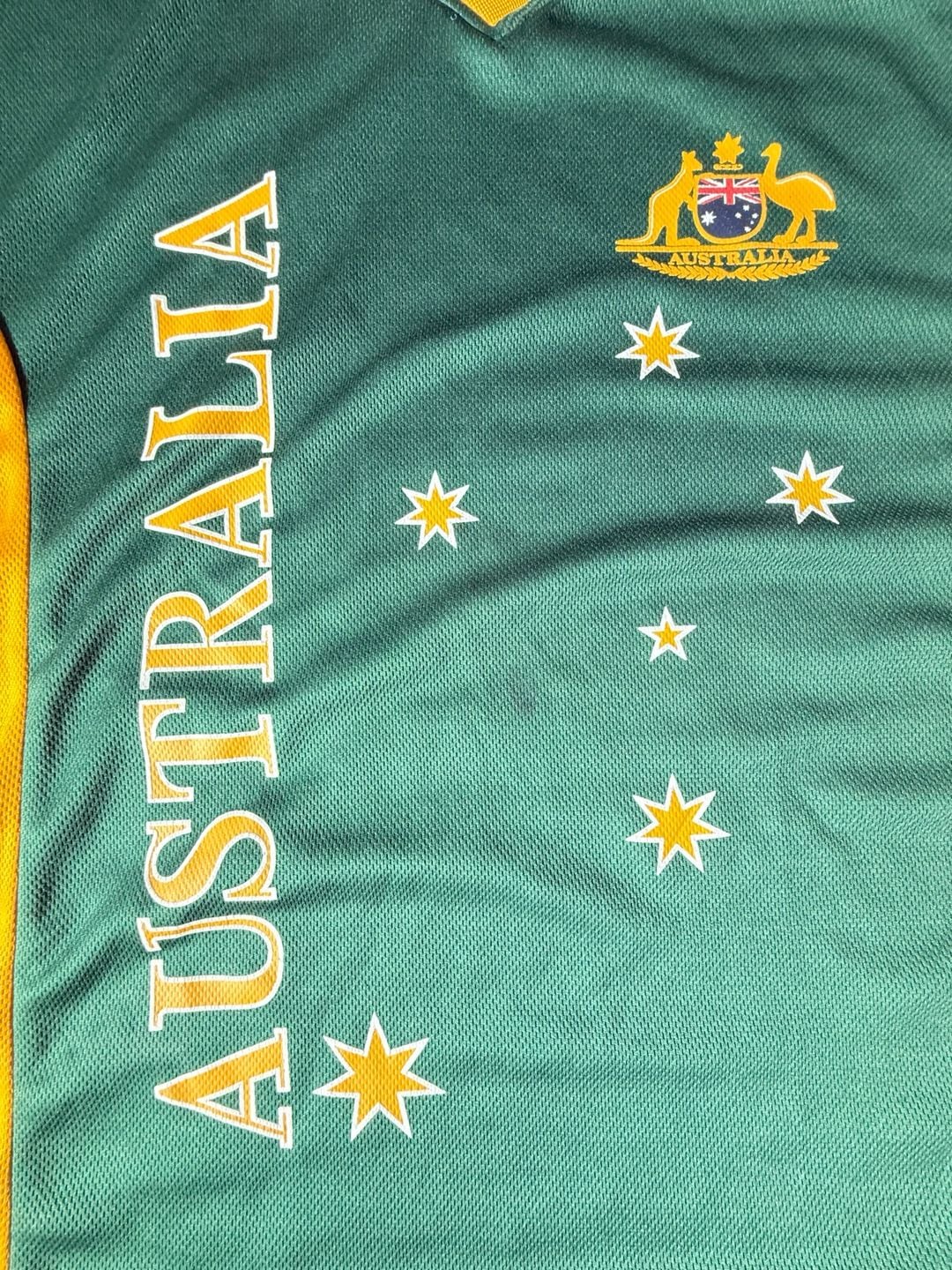 Hoxley Australia Soccer Jersey Size L Green Gold 3