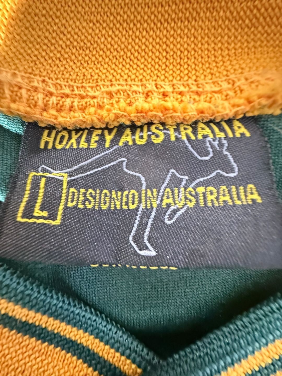 Hoxley Australia Soccer Jersey Size L Green Gold 4
