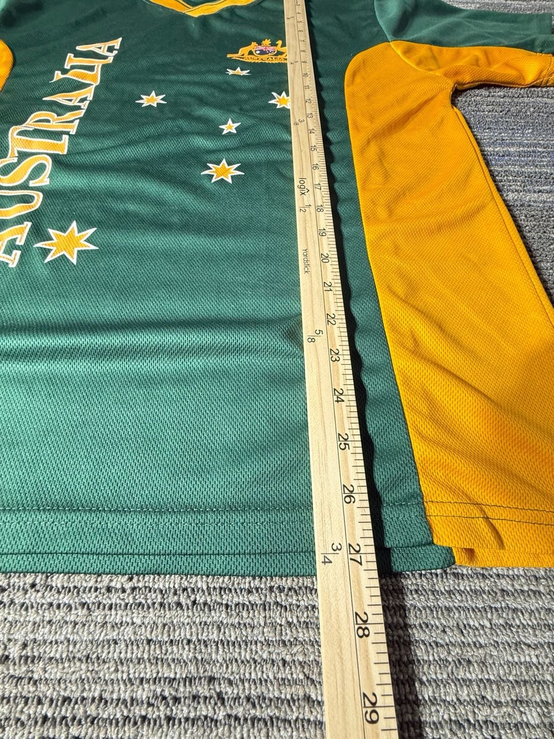 Hoxley Australia Soccer Jersey Size L Green Gold 7