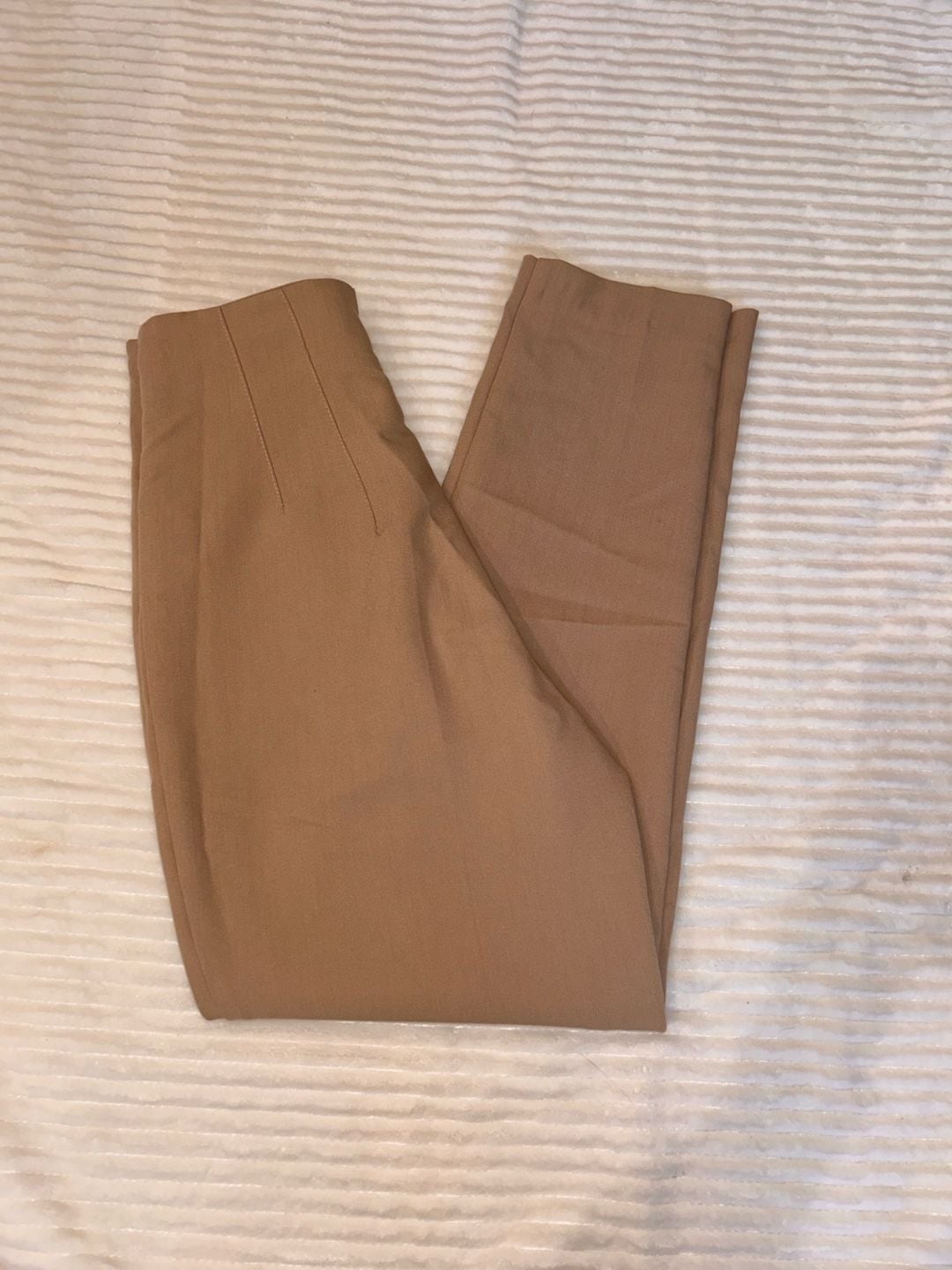 Zara Tailored Pants Size XS Camel High Waist 2
