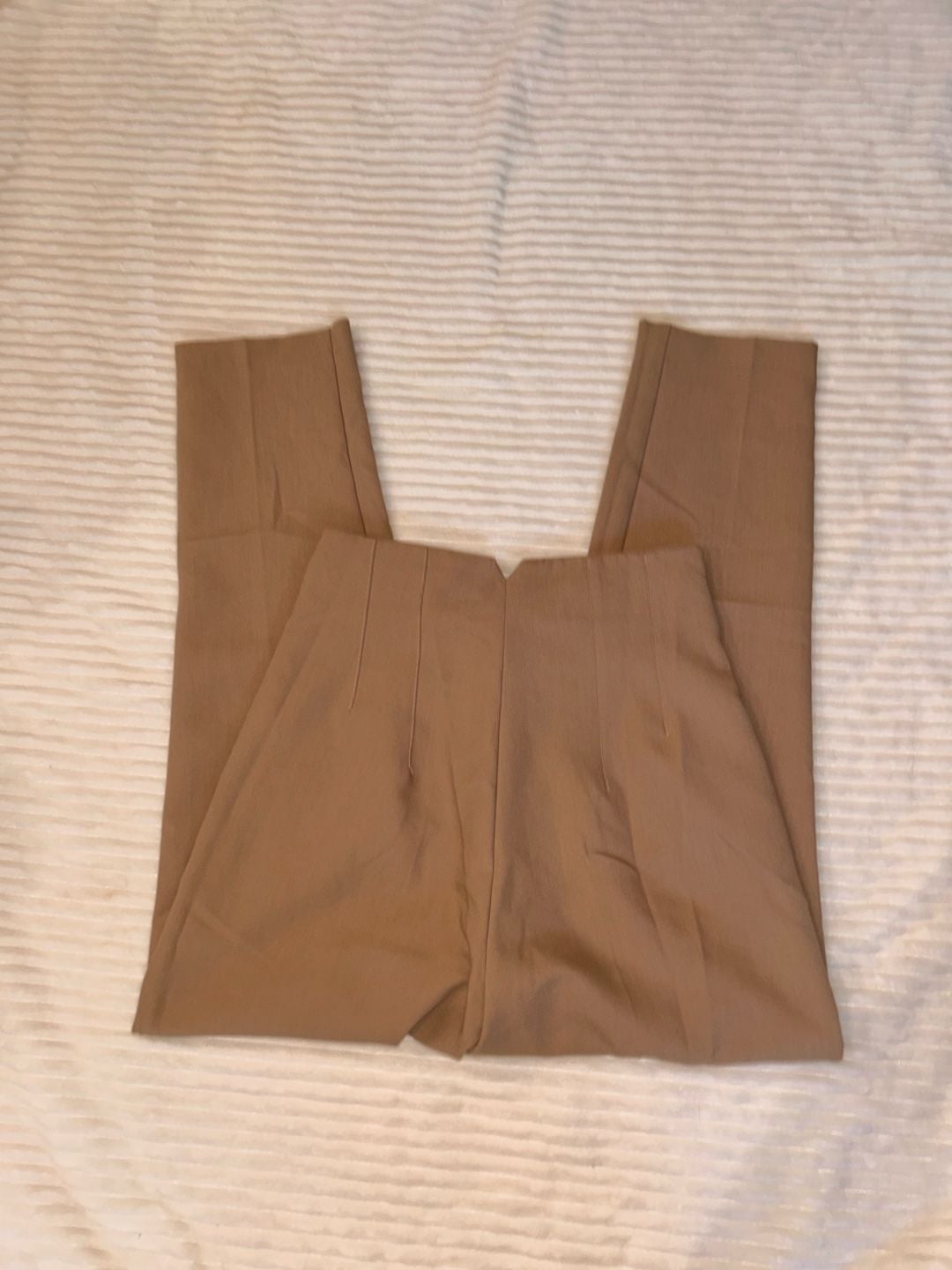 Zara Tailored Pants Size XS Camel High Waist 4