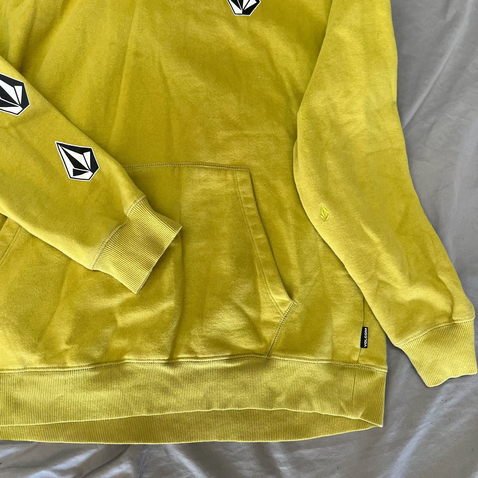 Volcom Stone Logo Yellow Hoodie 13