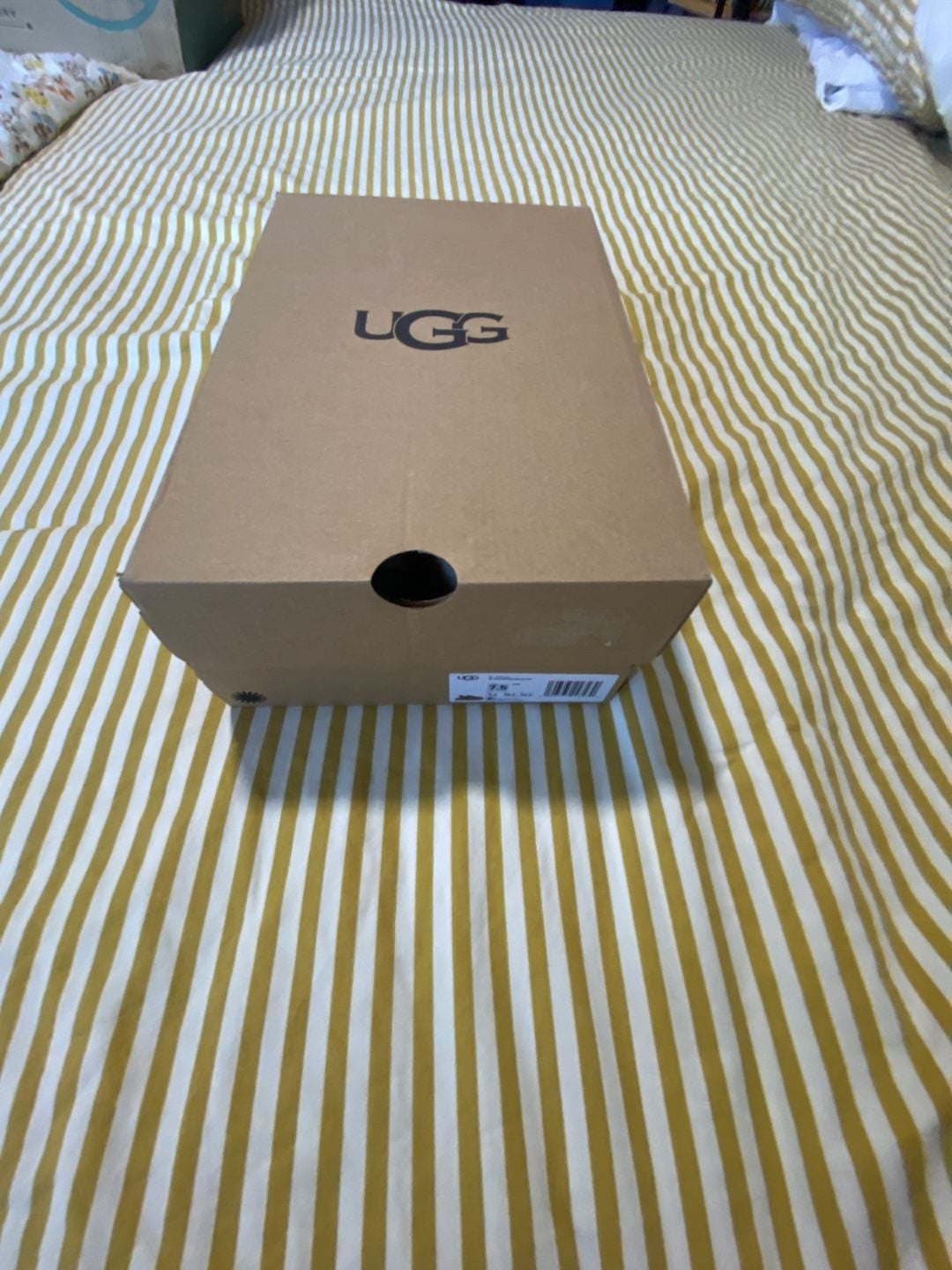 UGG Goldenstar Clog Size 7.5 Chestnut Suede Slip-On 1