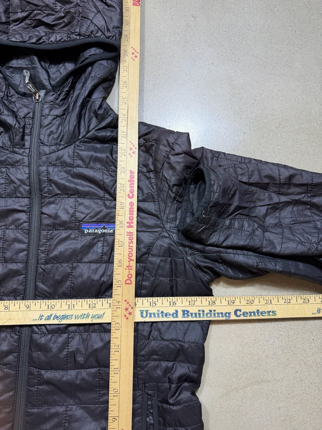 Patagonia Micro Puff Hoody Black Insulated Jacket womens small 5