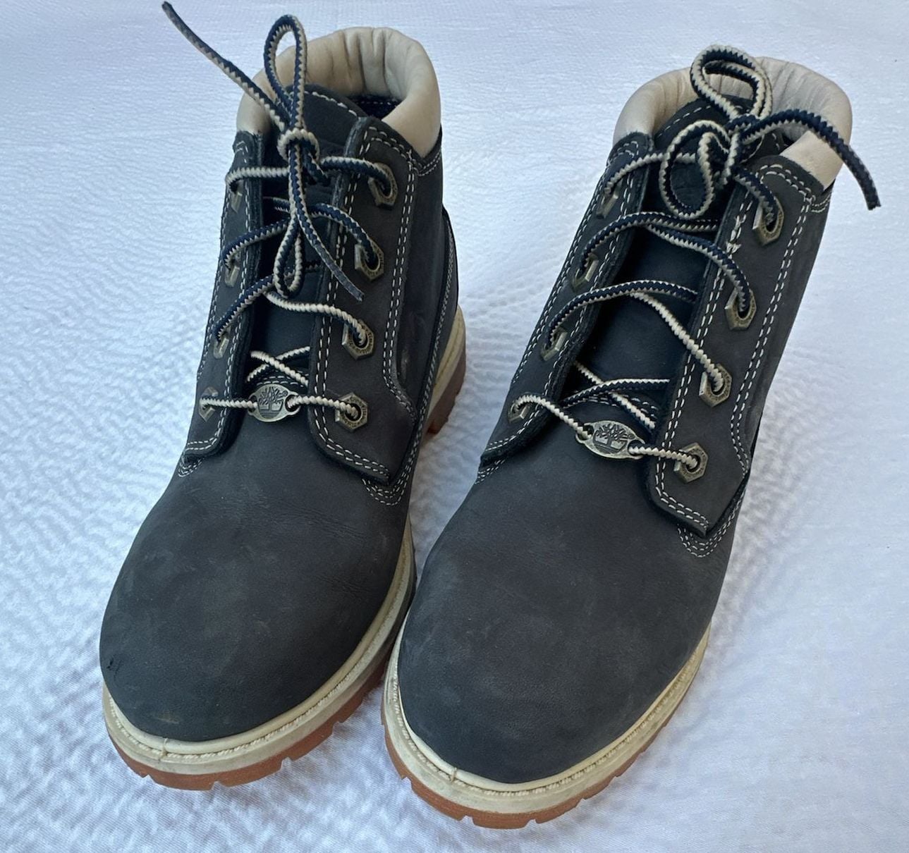 Timberland Nellie Chukka Boots Navy Blue Leather 3
