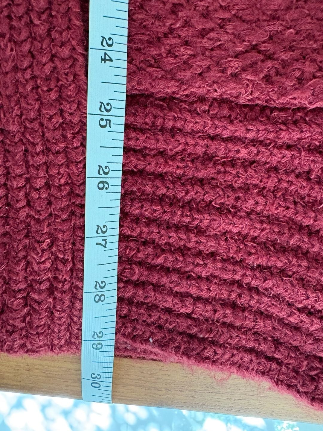 Anthropologie Pilcro Red Long Open Pocket Cardigan Cozy Size Medium 10