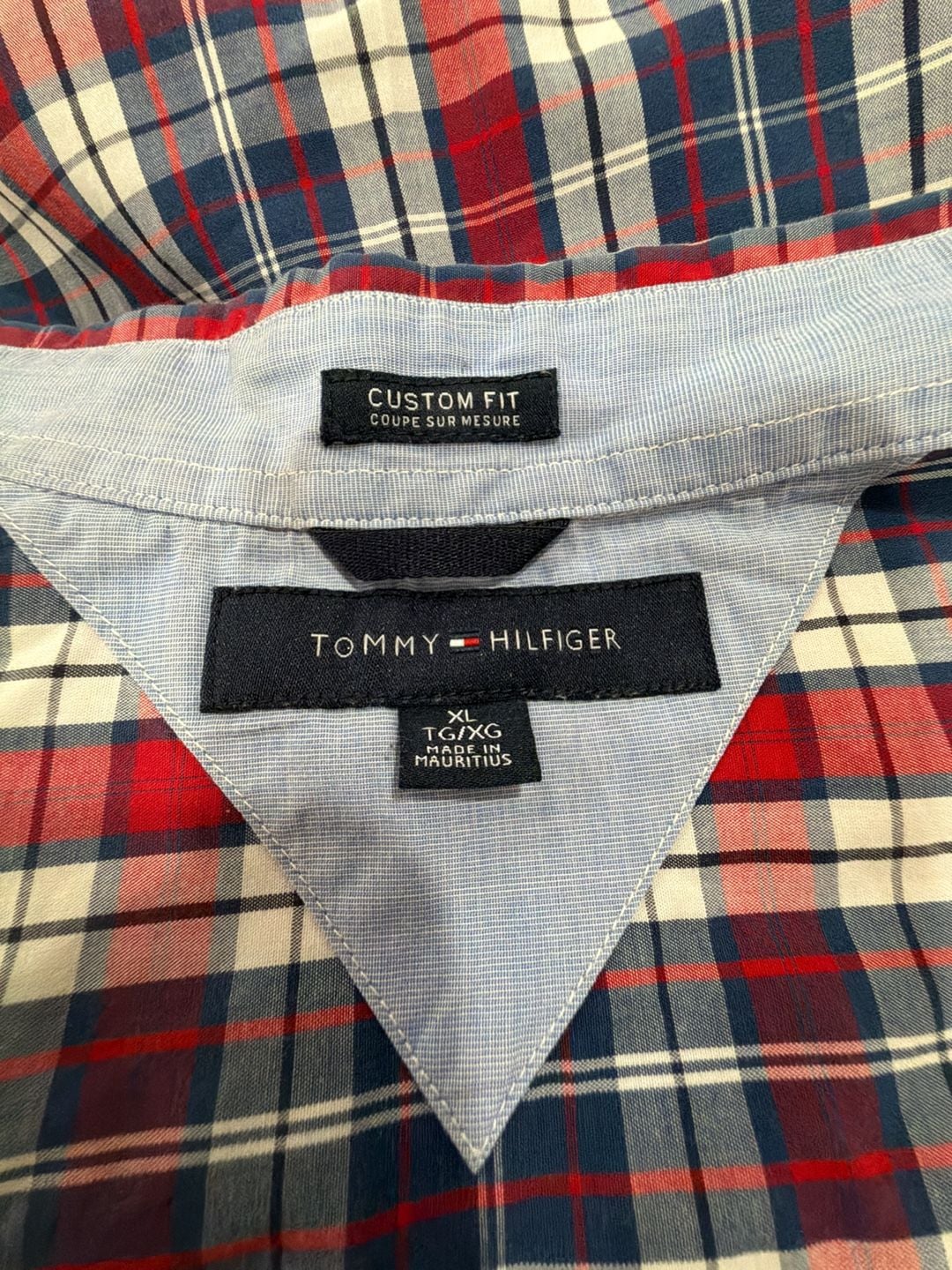 Tommy Hilfiger Short Sleeve Button Down Shirt Size XL Plaid 4