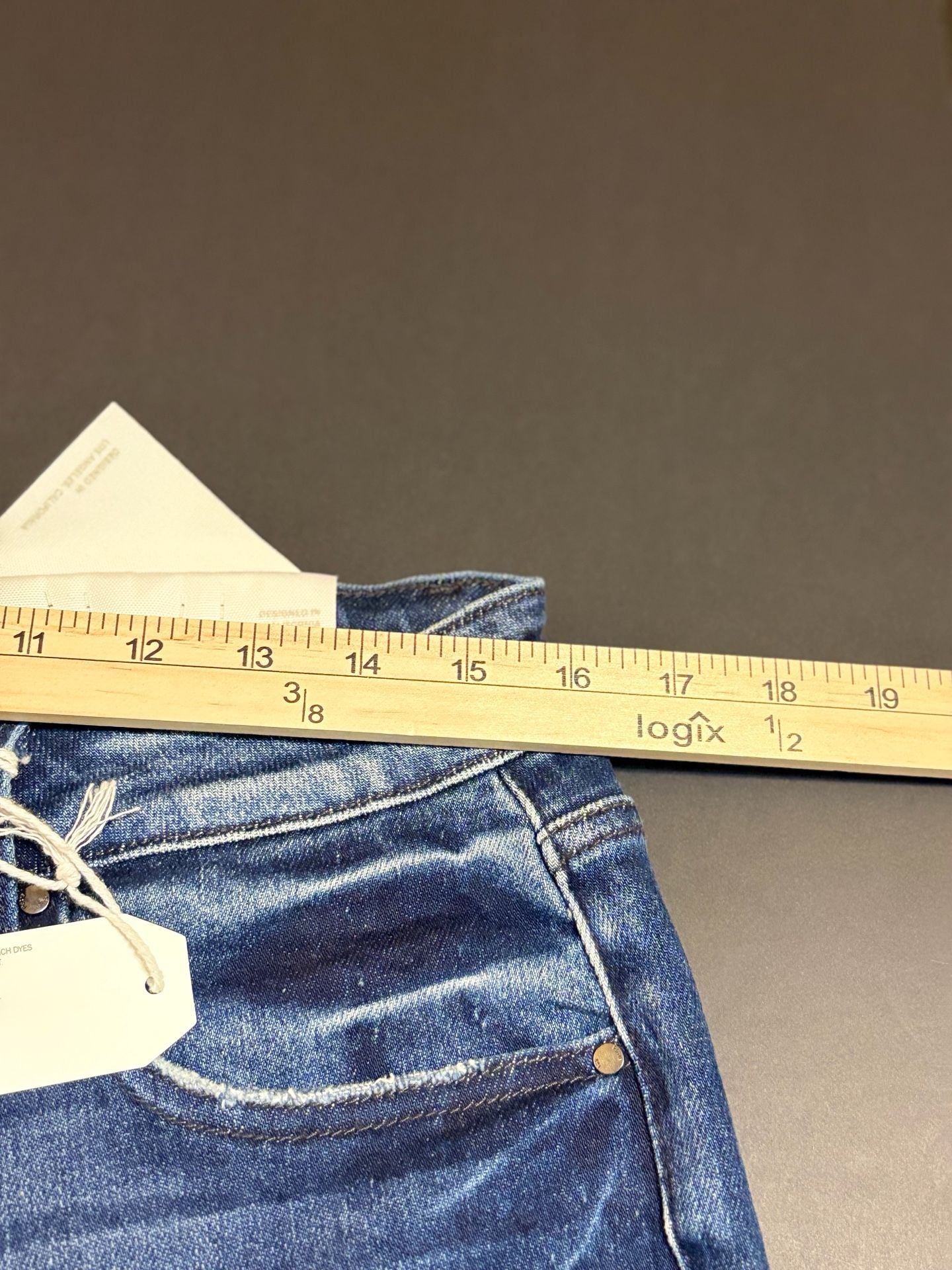 Petra Distressed Flare Jeans Size 15/31 Blue Denim 7
