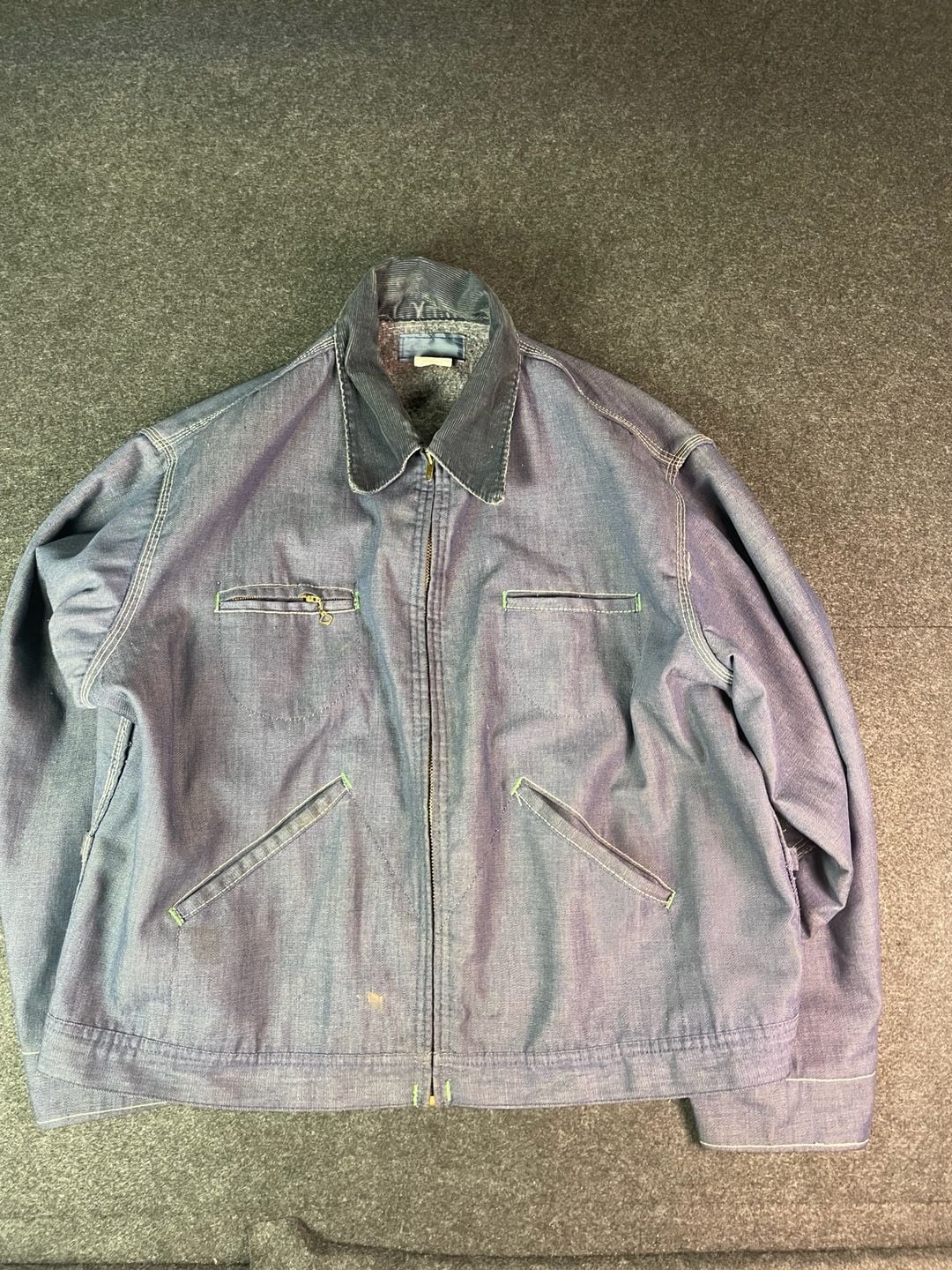 Vintage OshKosh B'Gosh Blanket Lined Denim Work Jacket 2