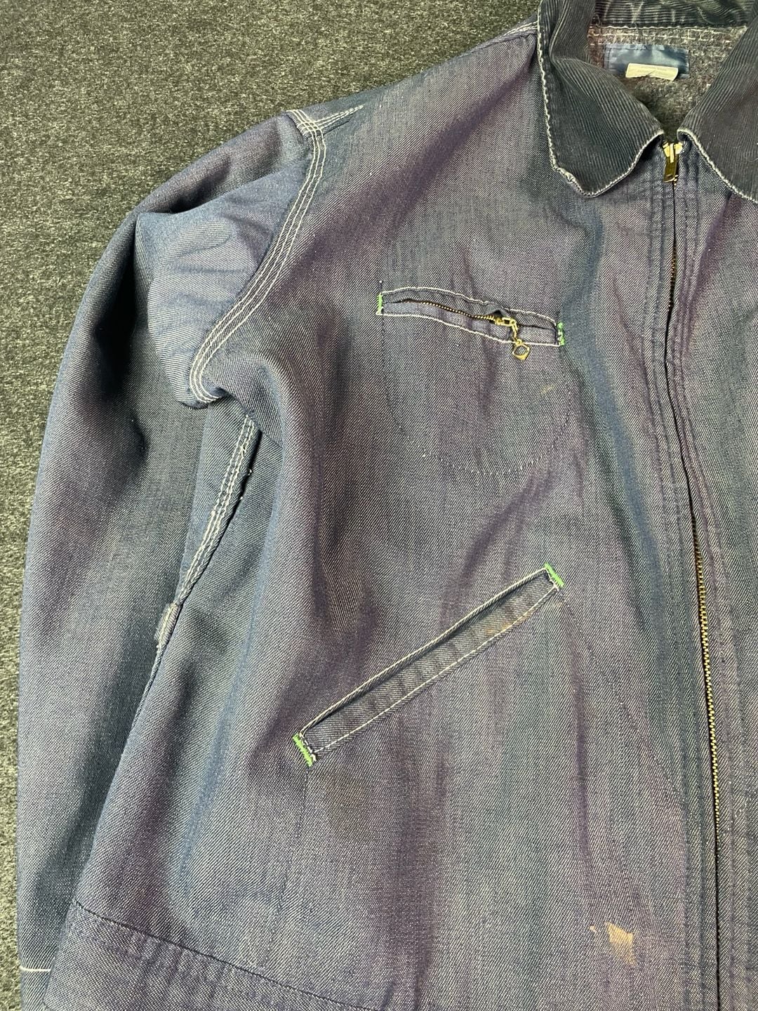 Vintage OshKosh B'Gosh Blanket Lined Denim Work Jacket 8