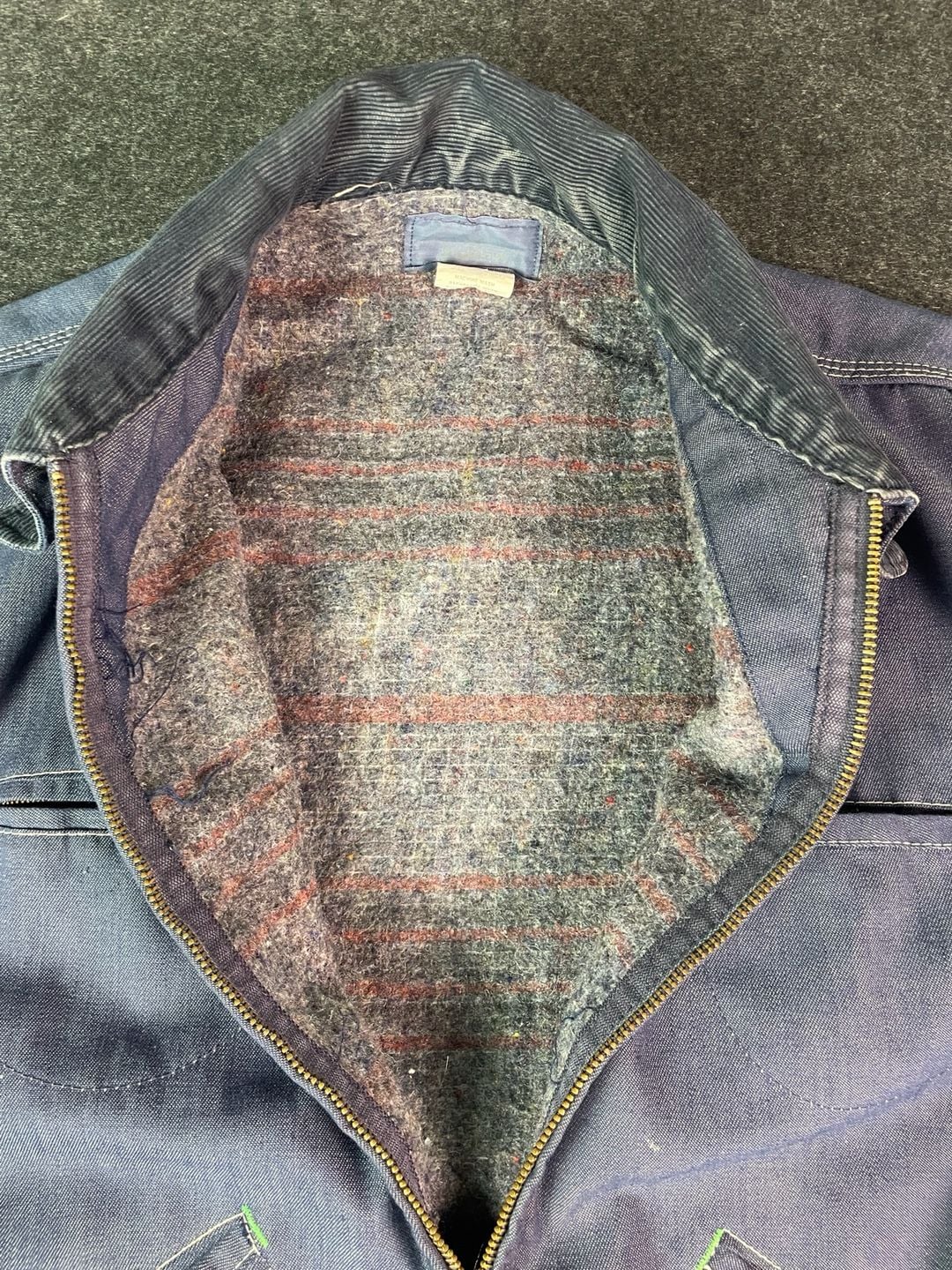 Vintage OshKosh B'Gosh Blanket Lined Denim Work Jacket 9