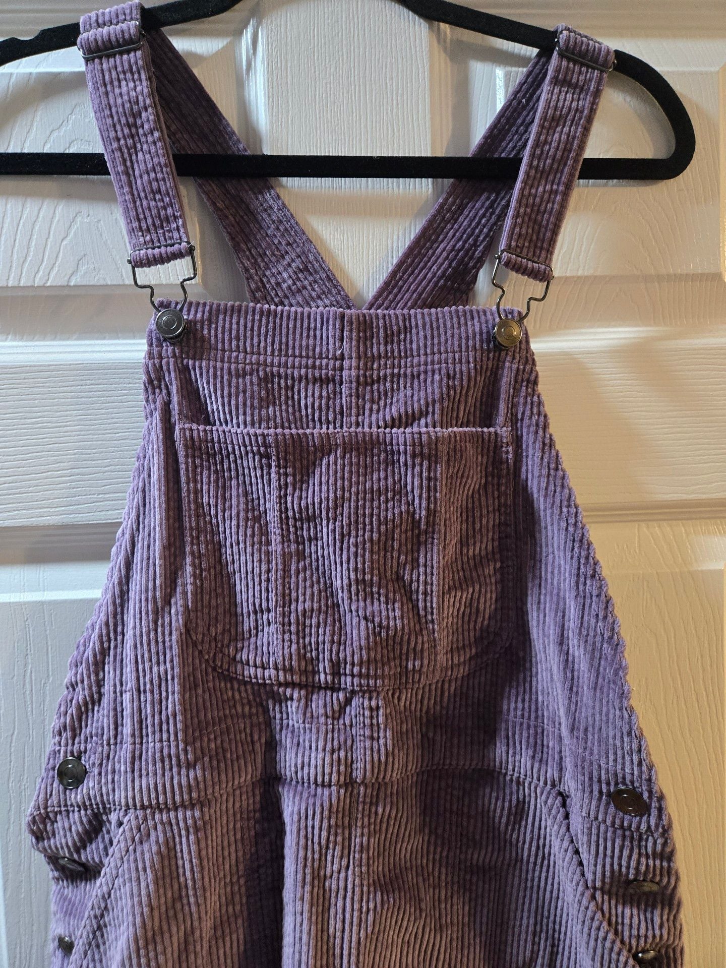 Purple Corduroy Overalls 2