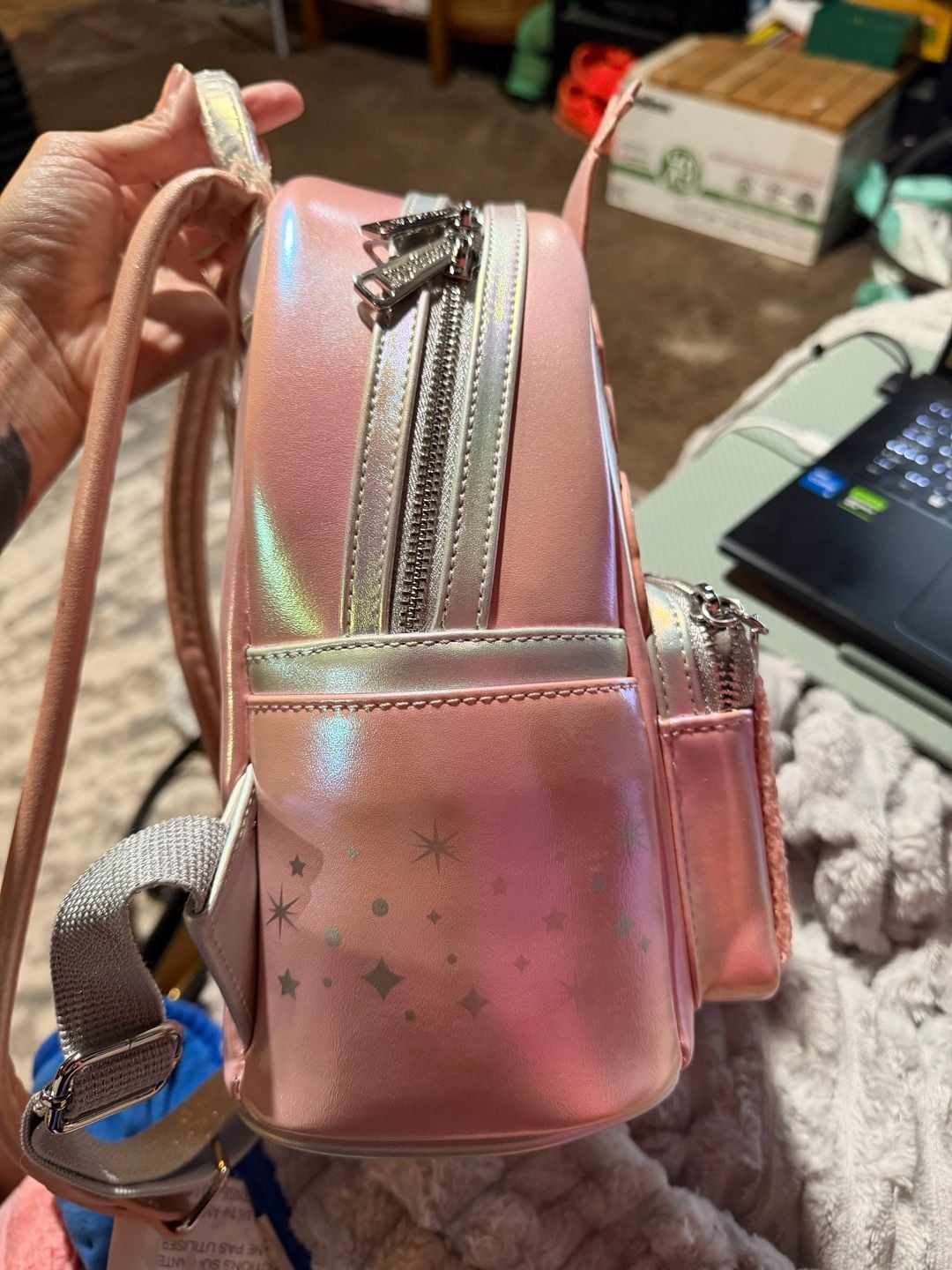 Loungefly Wizard of Oz Glinda Sequin Mini Backpack 2