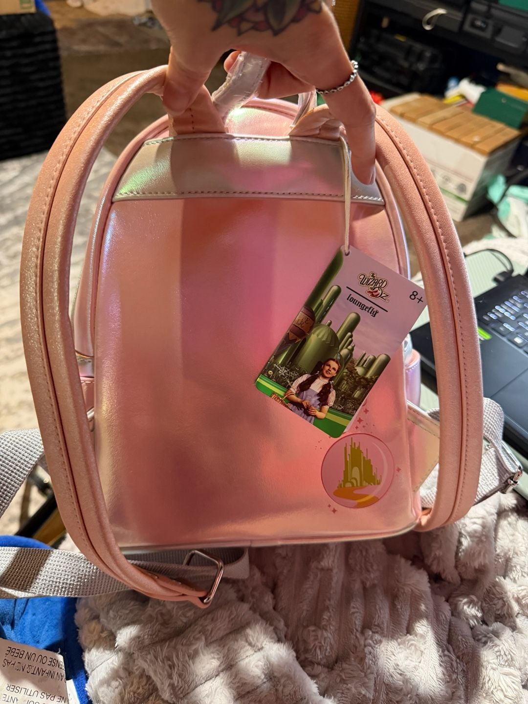 Loungefly Wizard of Oz Glinda Sequin Mini Backpack 4