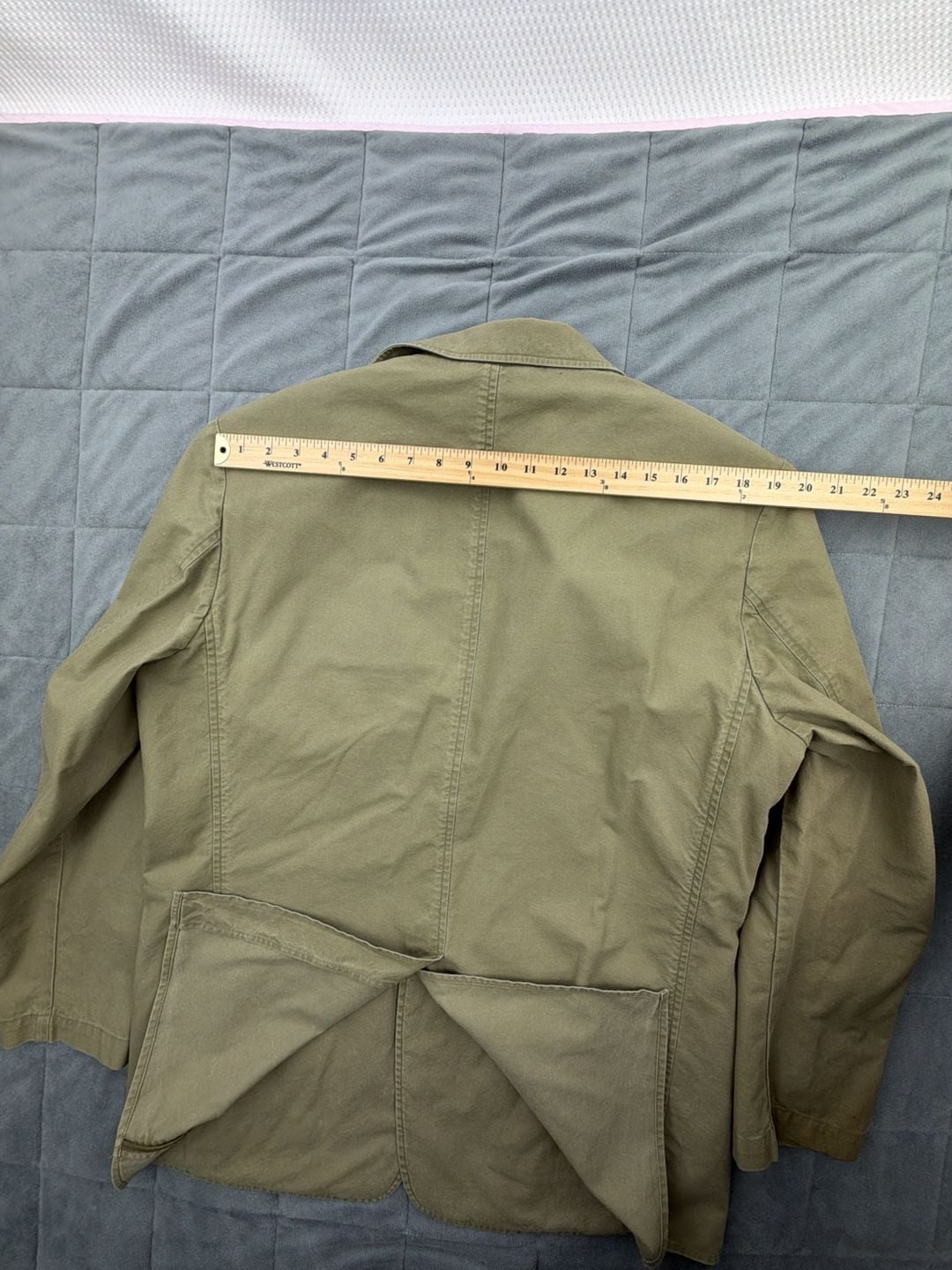VINTAGE LL Bean Men's Jacket Military style ￼Blazer Canvas 90s  42R  10