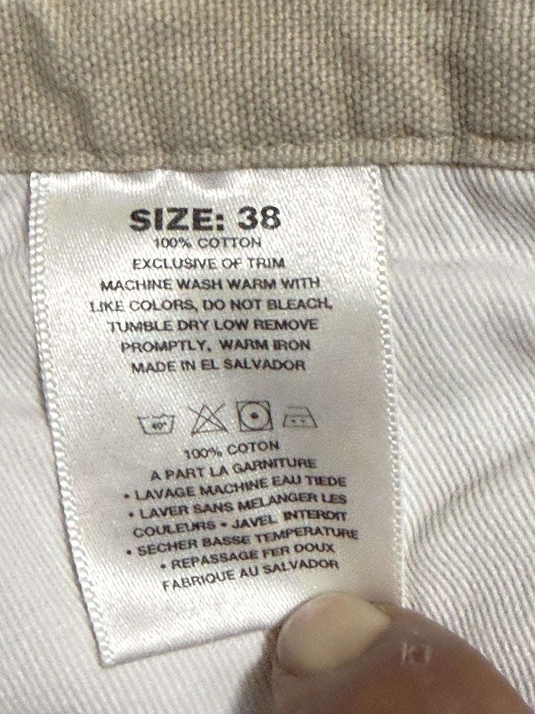 Patagonia Organic Cotton Duck Pants Size 38 Beige Chino Casual 6