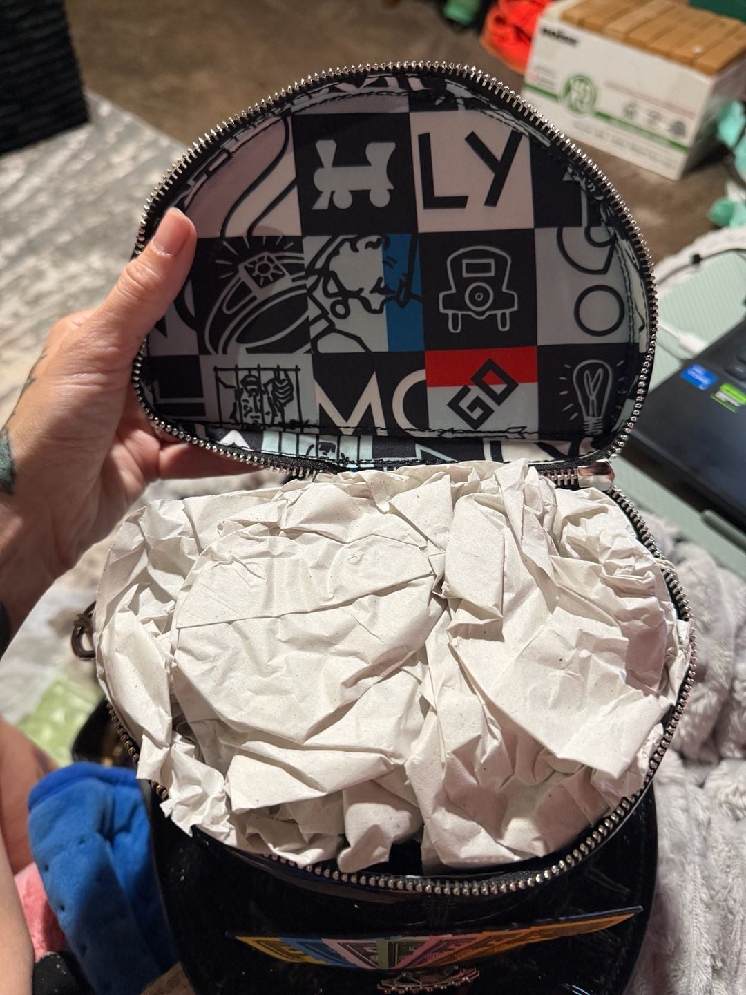 Loungefly Monopoly Top Hat Crossbody Bag New 7