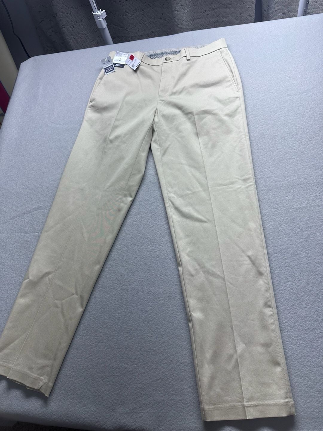 Haggar Iron Free Premium Khaki Straight Fit Size 32 X 32 Sand 4