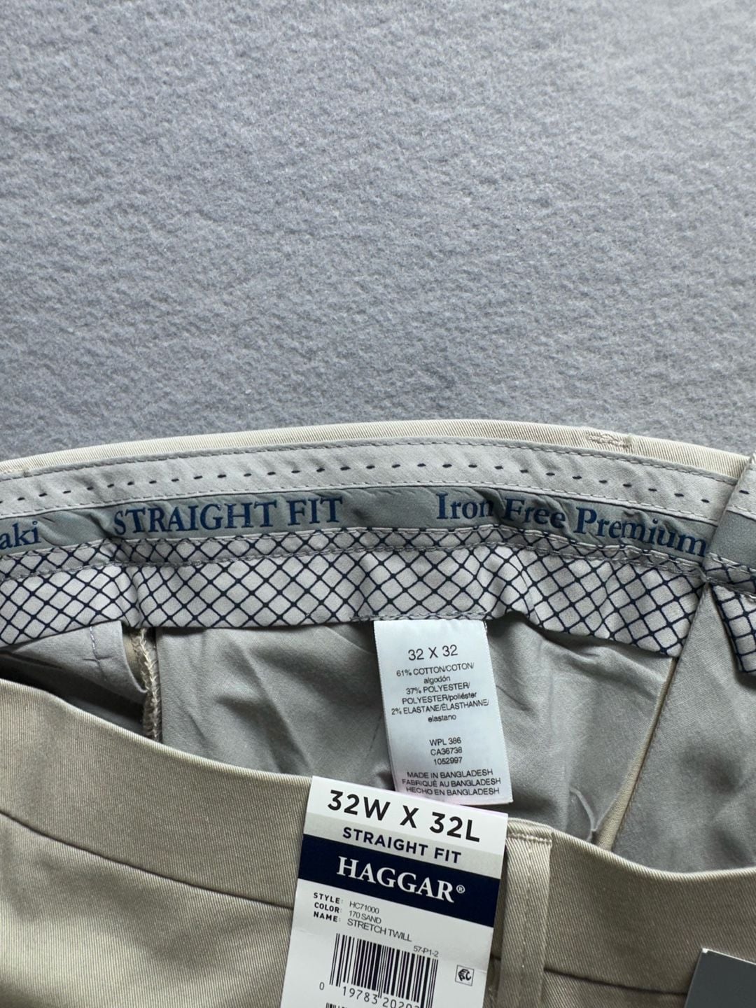 Haggar Iron Free Premium Khaki Straight Fit Size 32 X 32 Sand 5